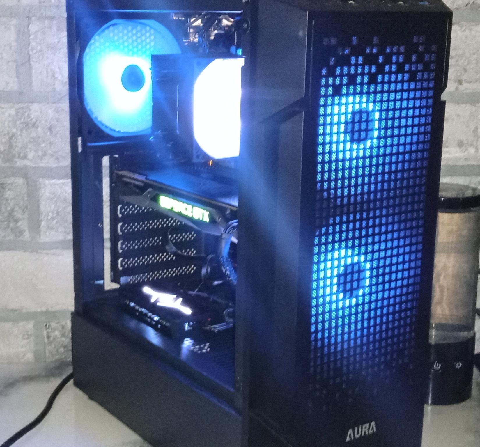Gaming Pc/Ryzen 5 1600/Gtx 1080/512 SSD/16GB DDR 4/600W PSU/WIN11 PRO/WIFI