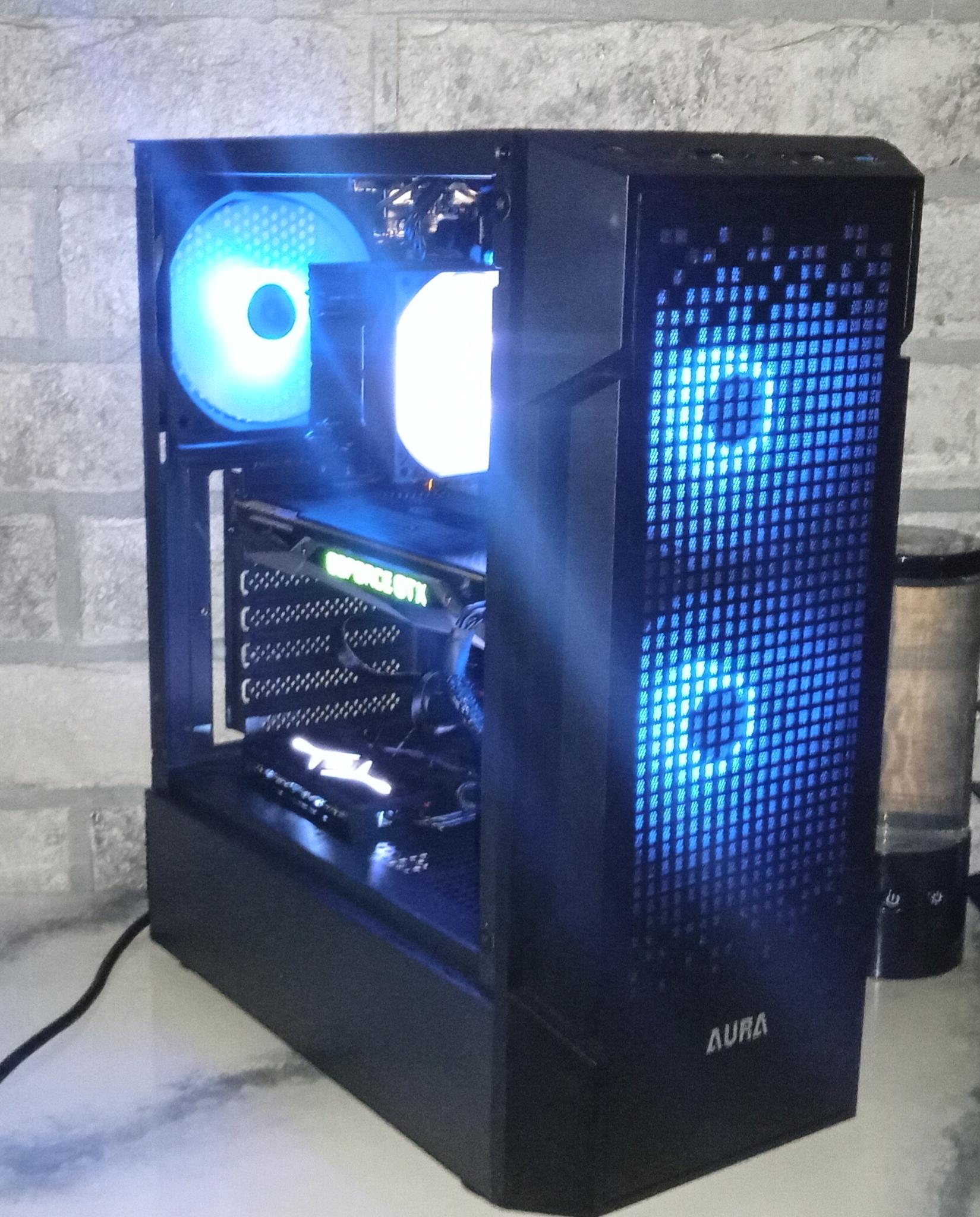 Gaming Pc/Ryzen 5 1600/Gtx 1080/512 SSD/16GB DDR 4/600W PSU/WIN11 PRO/WIFI