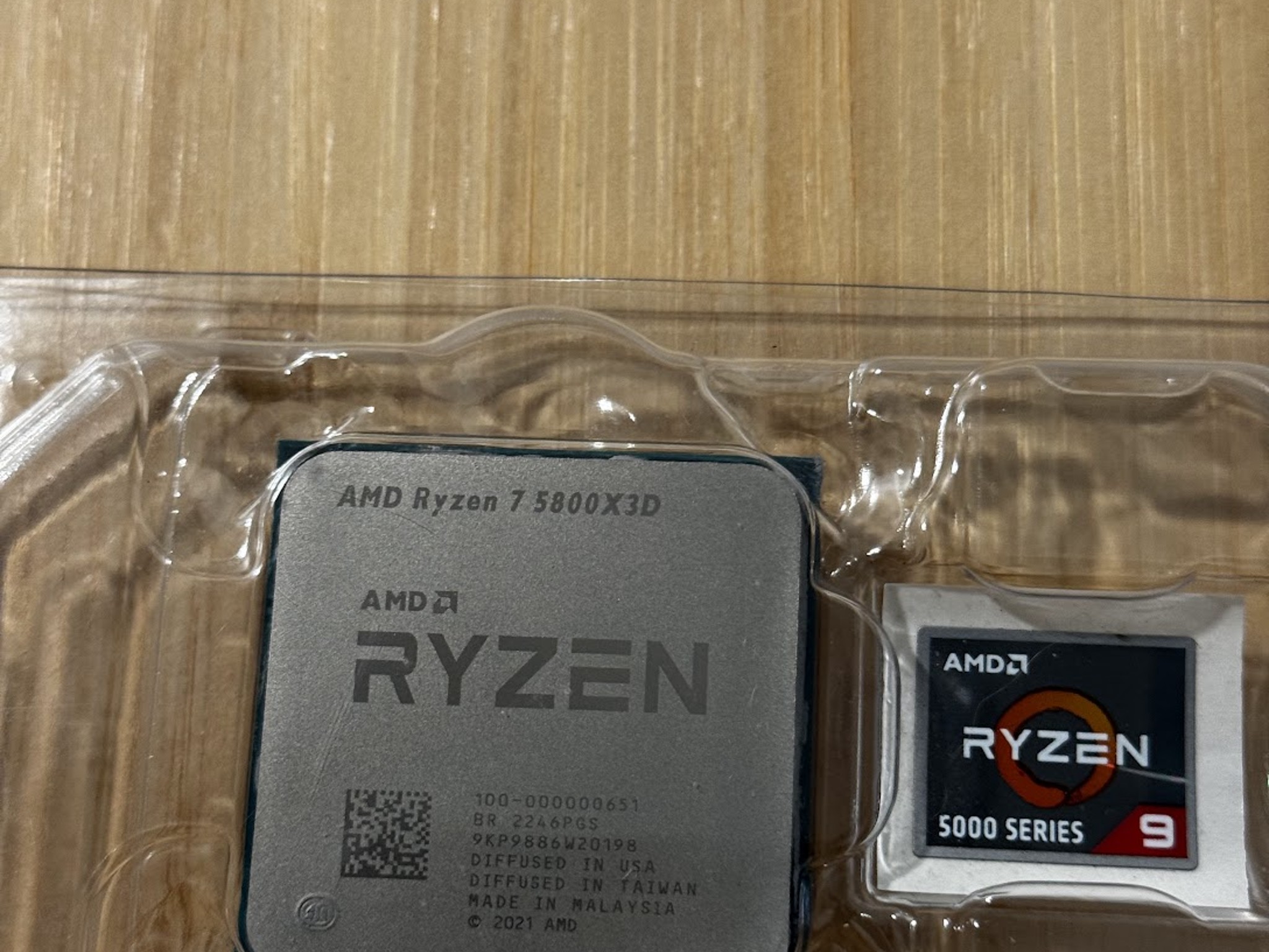 AMD for Ryzen 7 5800X3D CPU 8 Cores/16 Threads 3.4 GHz 100MB 105W