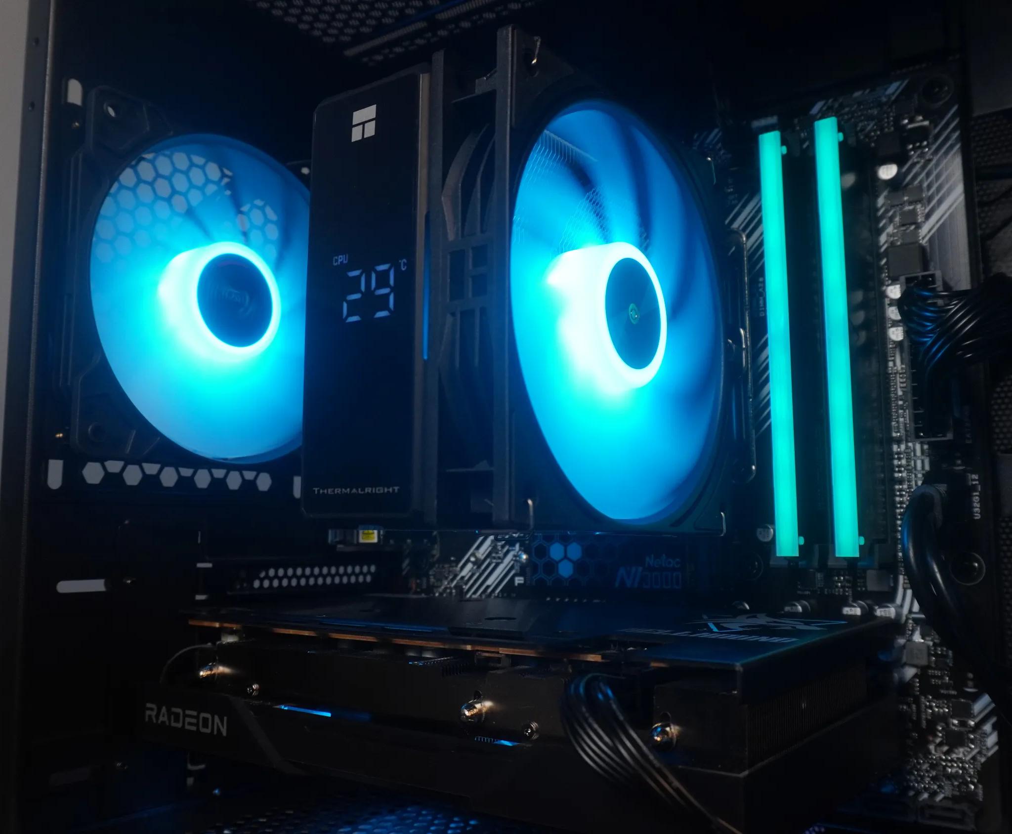 🖤STEALTH🖤 BEST Value 💪 1440/1080p GAMING MACHINE 🧡 RX 7600 🧡 Ryzen 5 3600 | 32GB | 1TB | WIFI