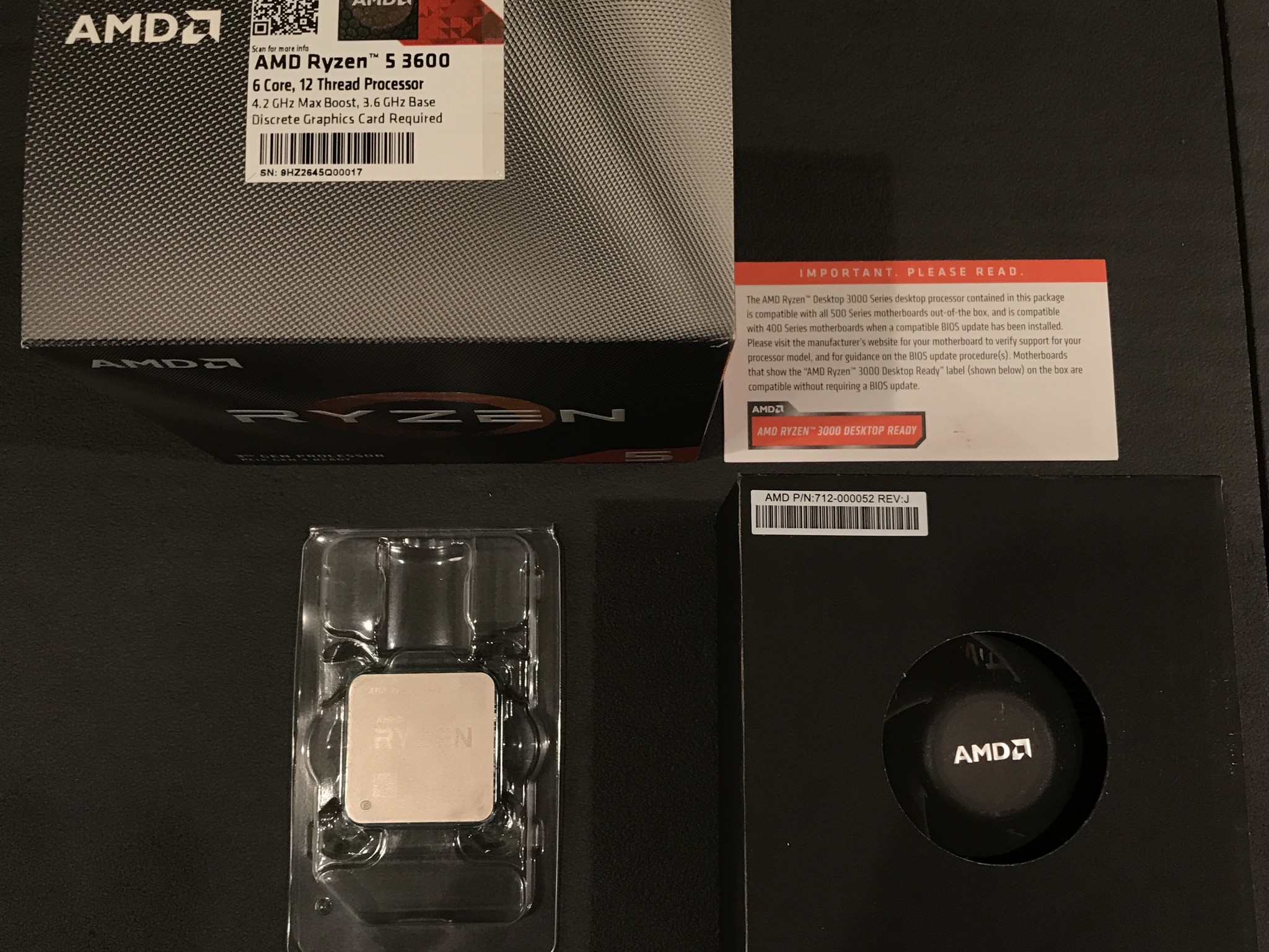Used Ryzen 5 3600 3.60Ghz 6-Cores