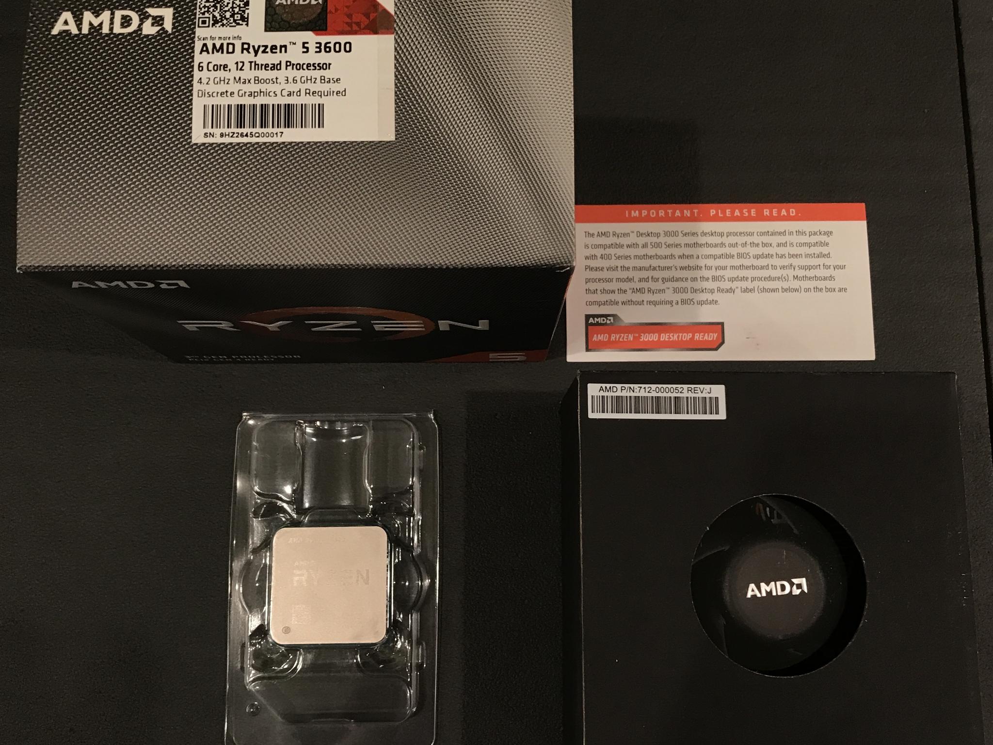 Used Ryzen 5 3600 3.60Ghz 6-Cores