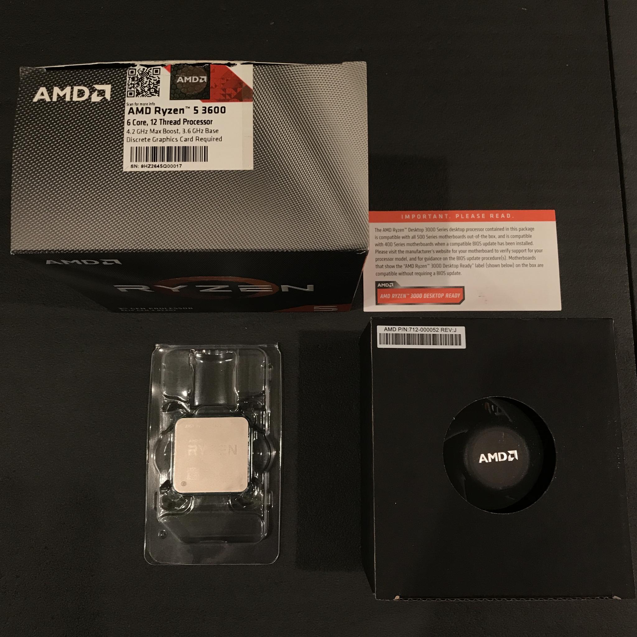 Used Ryzen 5 3600 3.60Ghz 6-Cores
