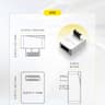EZDIY-FAB USB 3.2 Gen 2 Type-E 90 Degree L-Shape Adapter White STD Motherboard USB-C Header