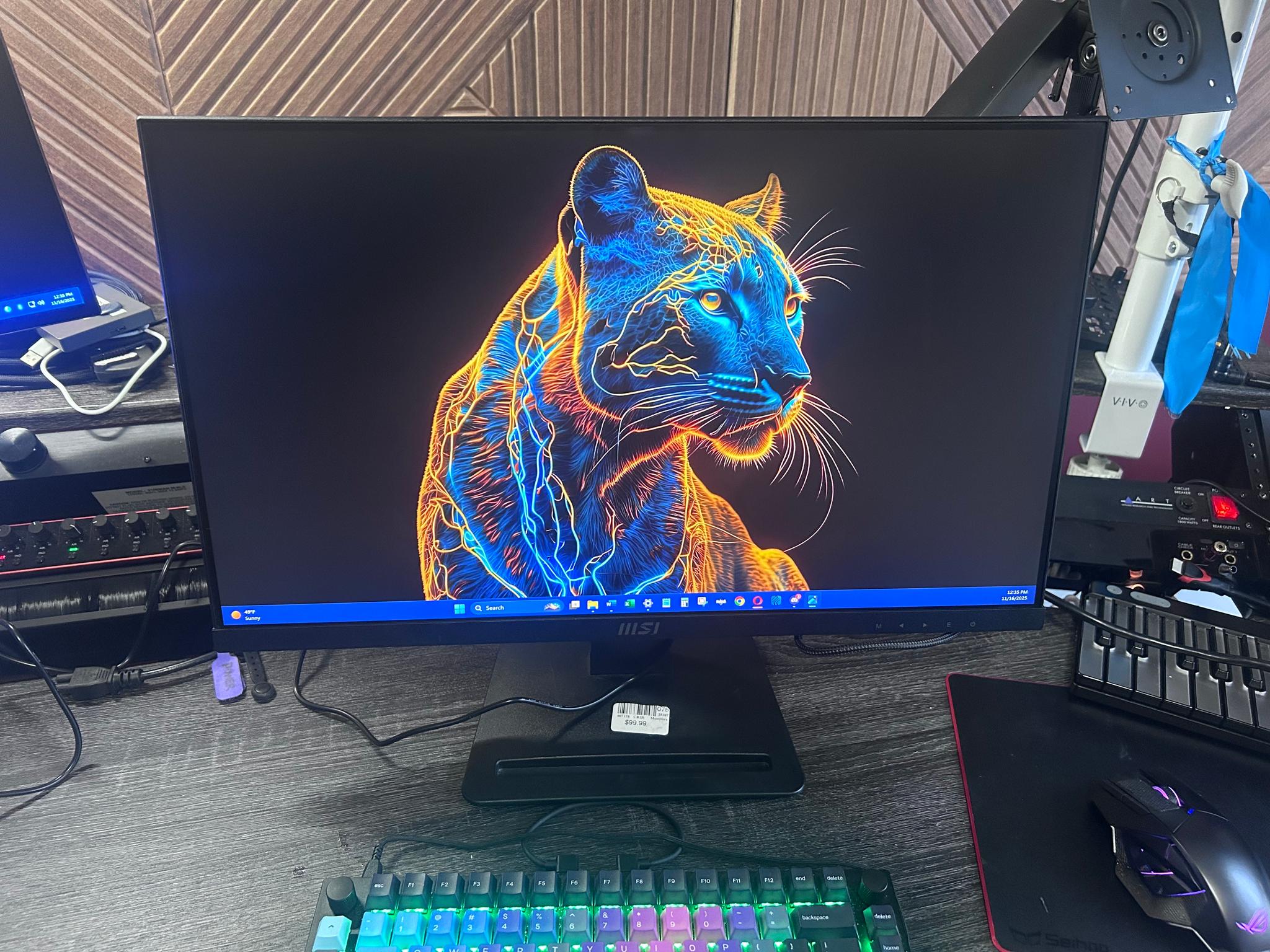 MSI 24” Full HD (1920 x 1080) 100Hz LED Monitor (PRO MP243X)