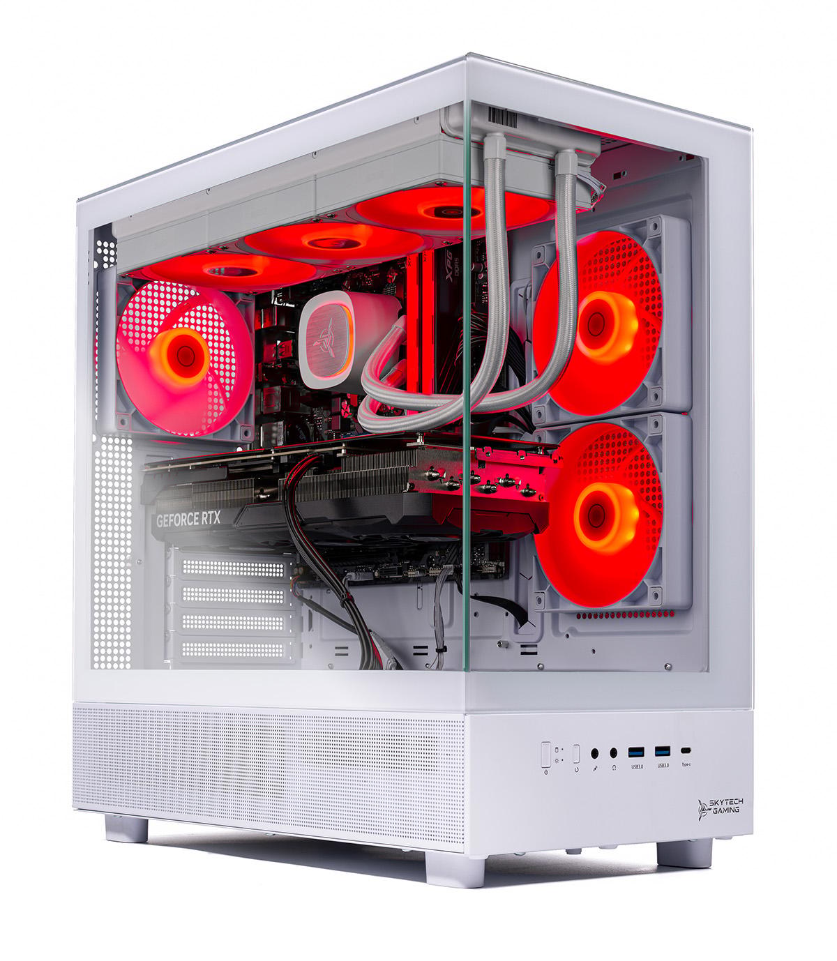 NEW & MUST GO SKYTECH AZURE 3 Gaming PC | RTX 5070 | 32GB RGB RAM | 1TB SSD | AMD 7700 | Win 11 HOME