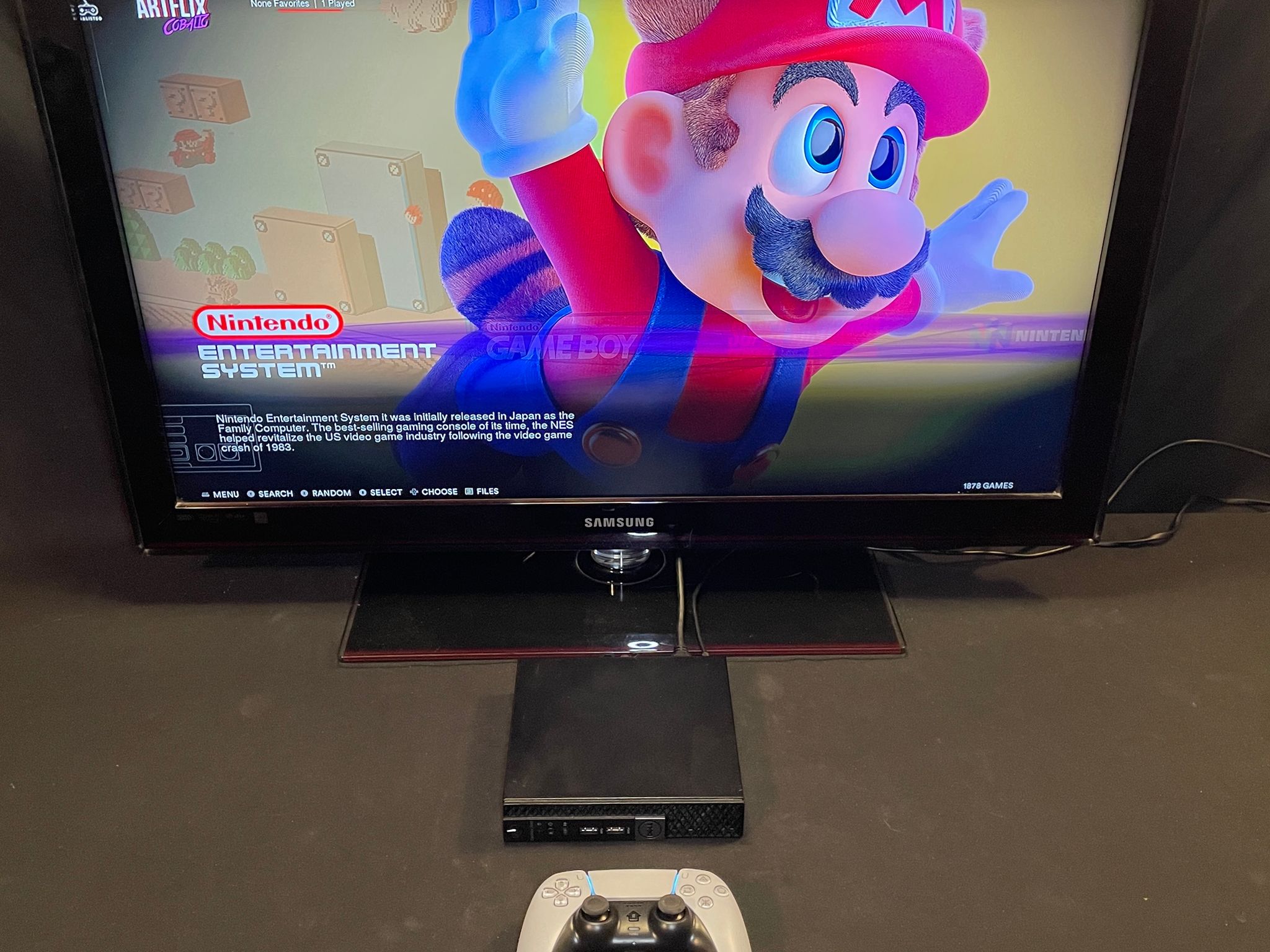 Micro PC Retropie Style Retro Gaming Center With Controller