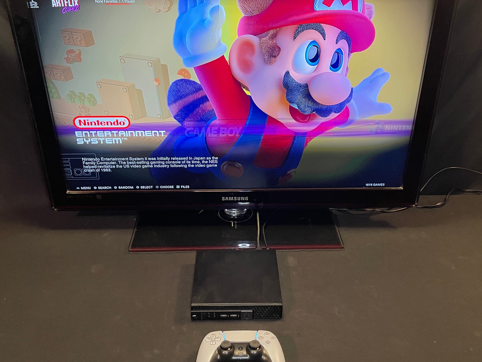 Micro PC Retropie Style Retro Gaming Center With Controller