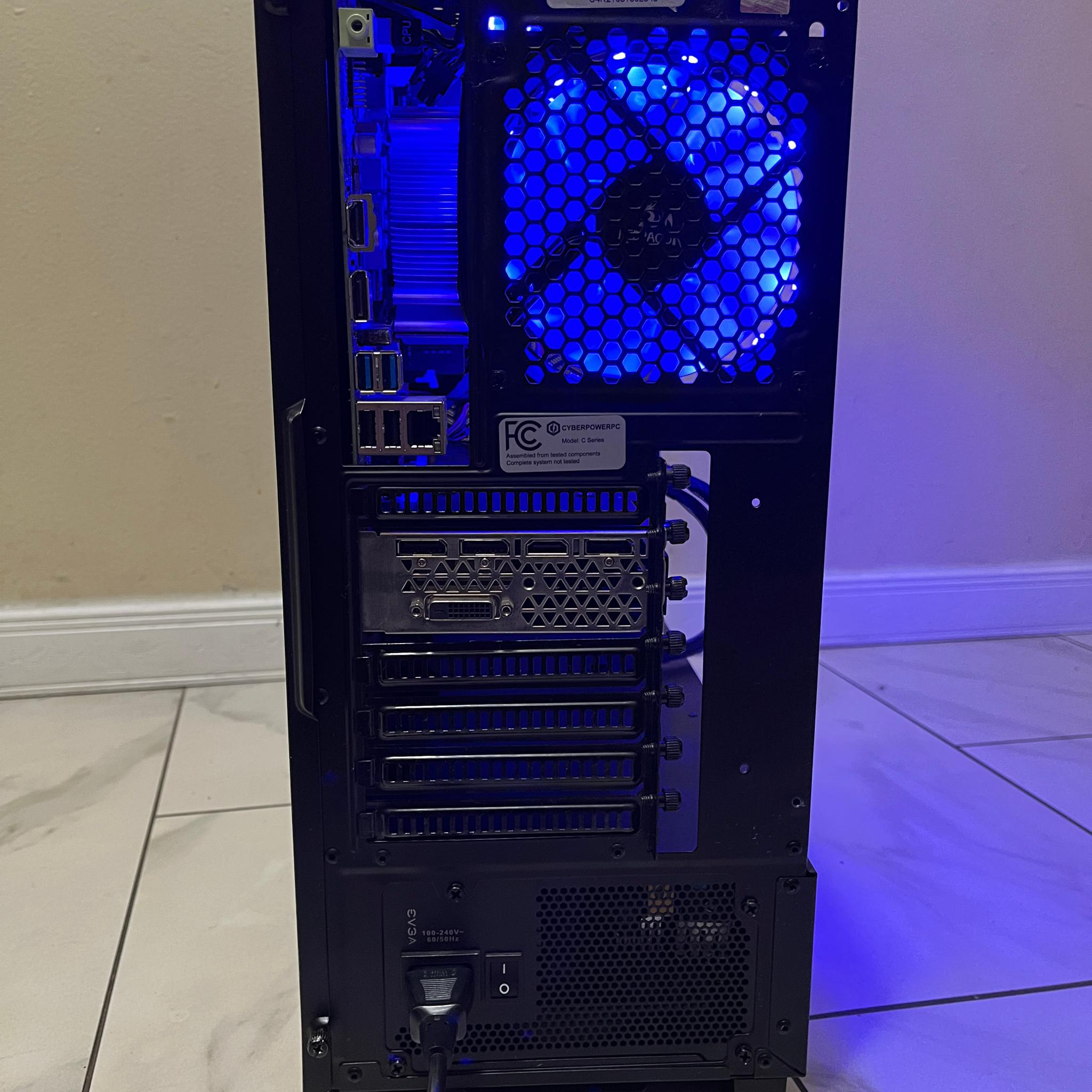 🟠🔥NVIDIA GTX 1080, Intel i3-9100, 12GB RAM, 500 GB SSD, High Performance RGB Gaming PC w/ Remote 🖥️🔵
