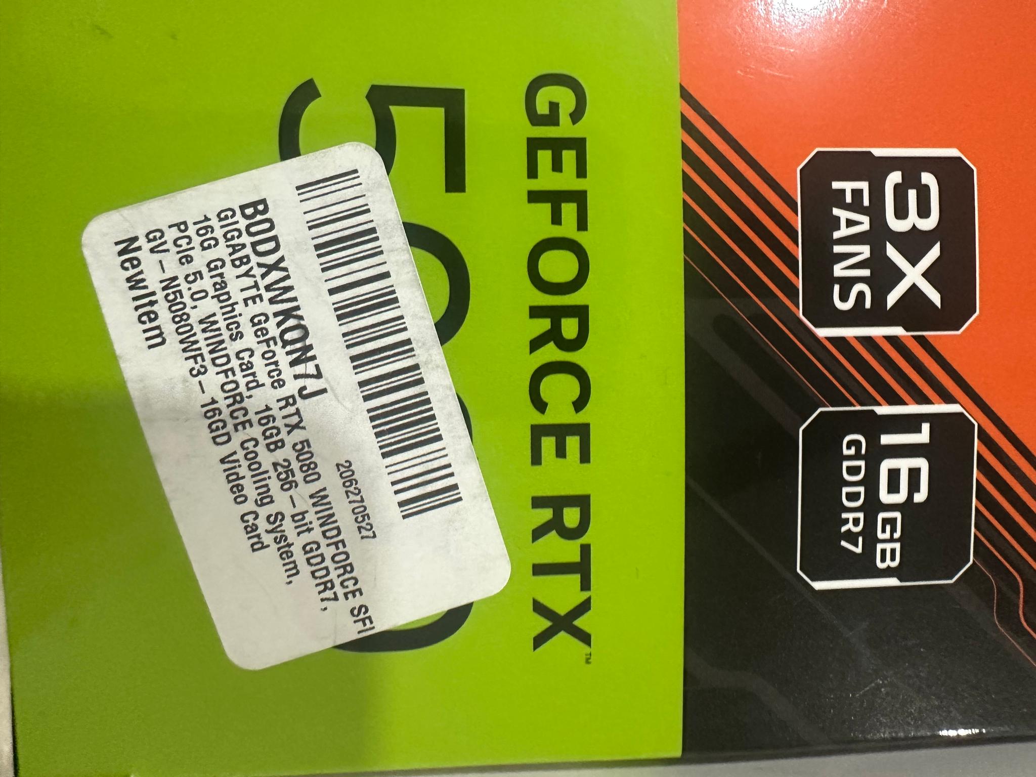 GIGABYTE GeForce RTX 5080 WINDFORCE SFF 16G