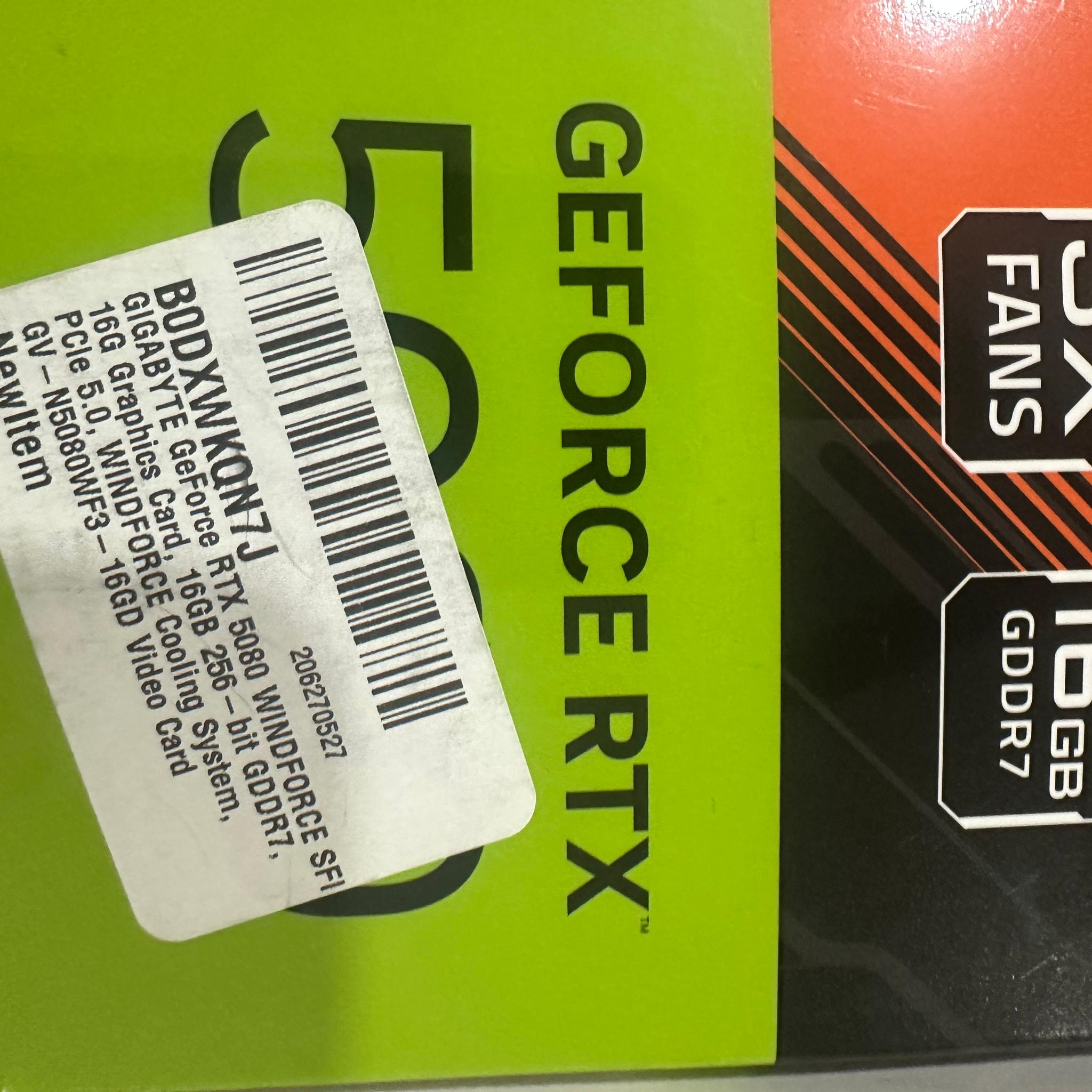 GIGABYTE GeForce RTX 5080 WINDFORCE SFF 16G