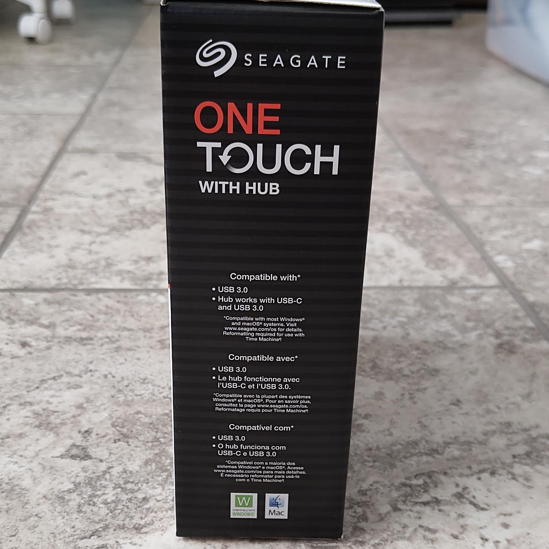 Seagate One Touch 8TB External Hard Drive NEW