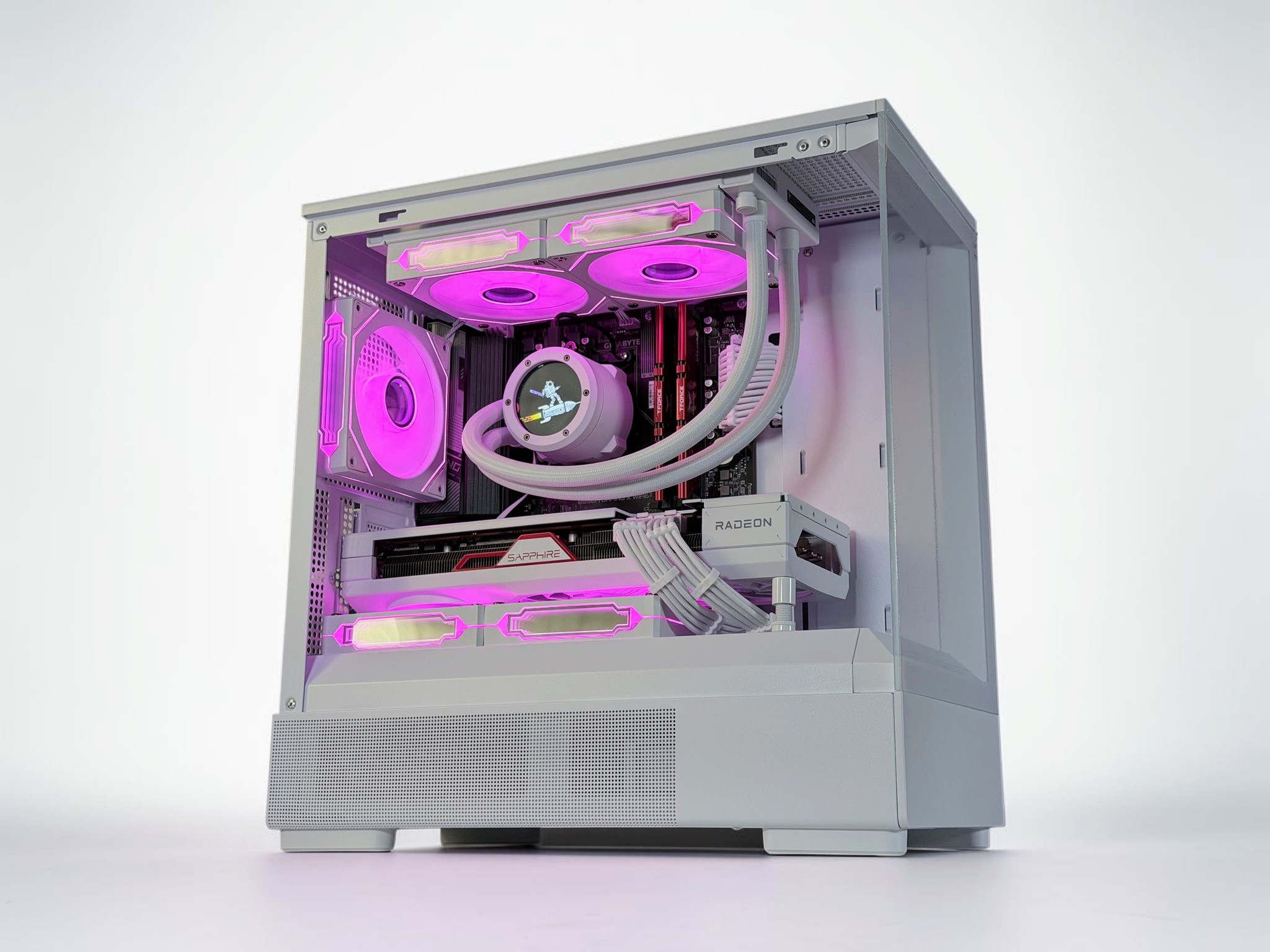 💧🧬Liquid Cooled Gaming PC🚀 AMD RX 7800 XT 16GB🚀AMD Ryzen 7 5800X🚀 32GB DDR4🚀 1.3TB SSD
