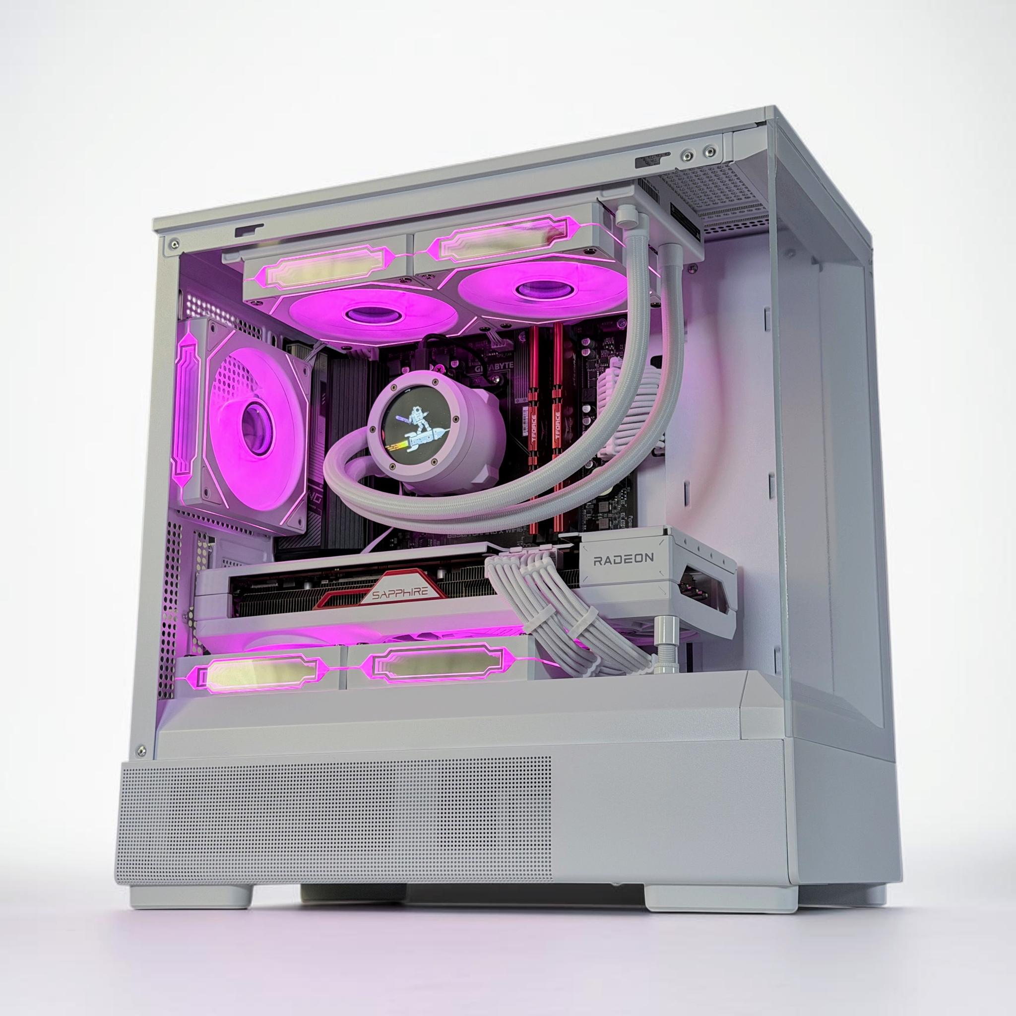💧🧬Liquid Cooled Gaming PC🚀 AMD RX 7800 XT 16GB🚀AMD Ryzen 7 5800X🚀 32GB DDR4🚀 1.3TB SSD