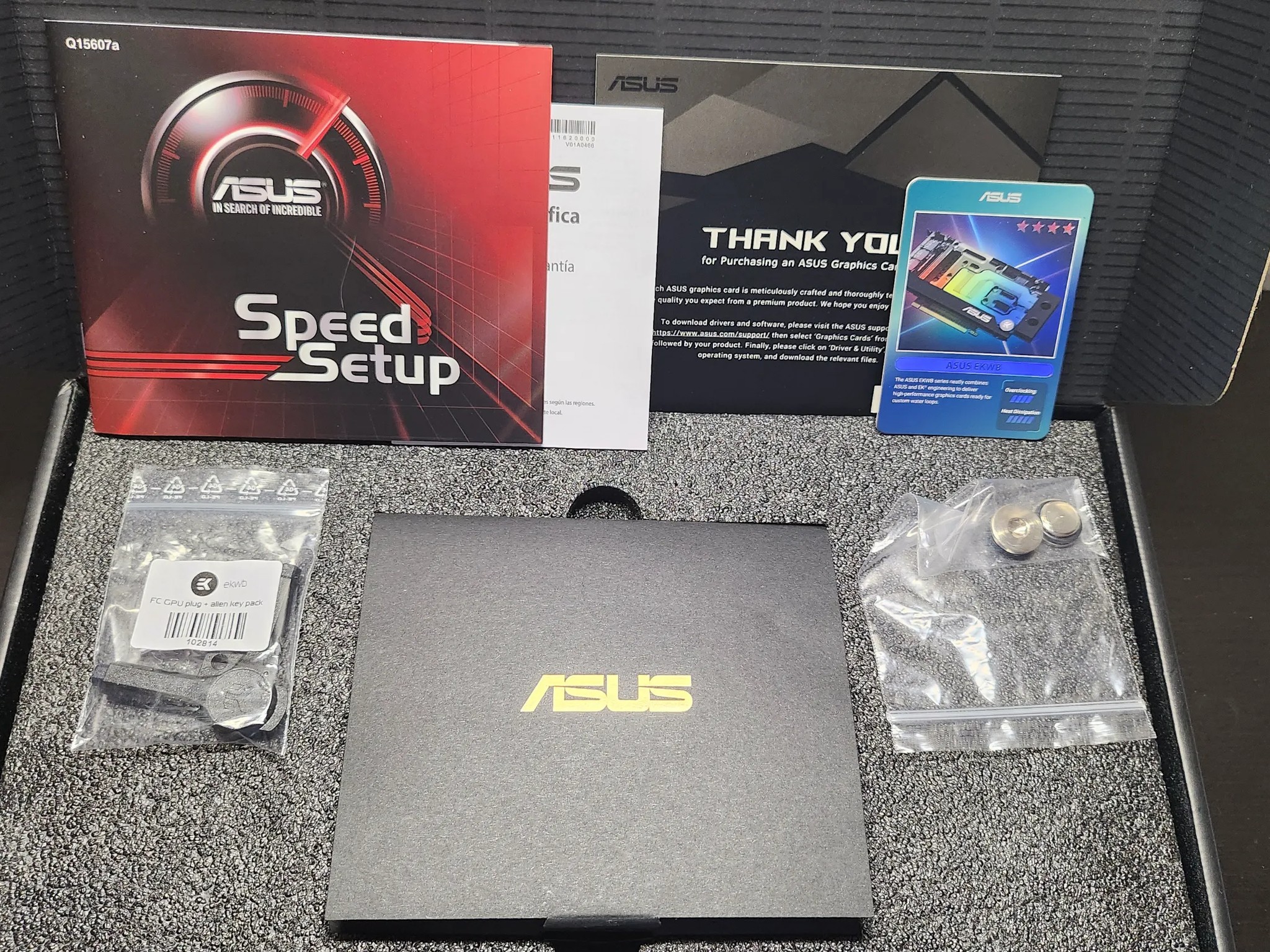GPU Watercooling Combo: Asus EKWB RTX 3070 8GB + 280mm Radiator + 90° Adapters