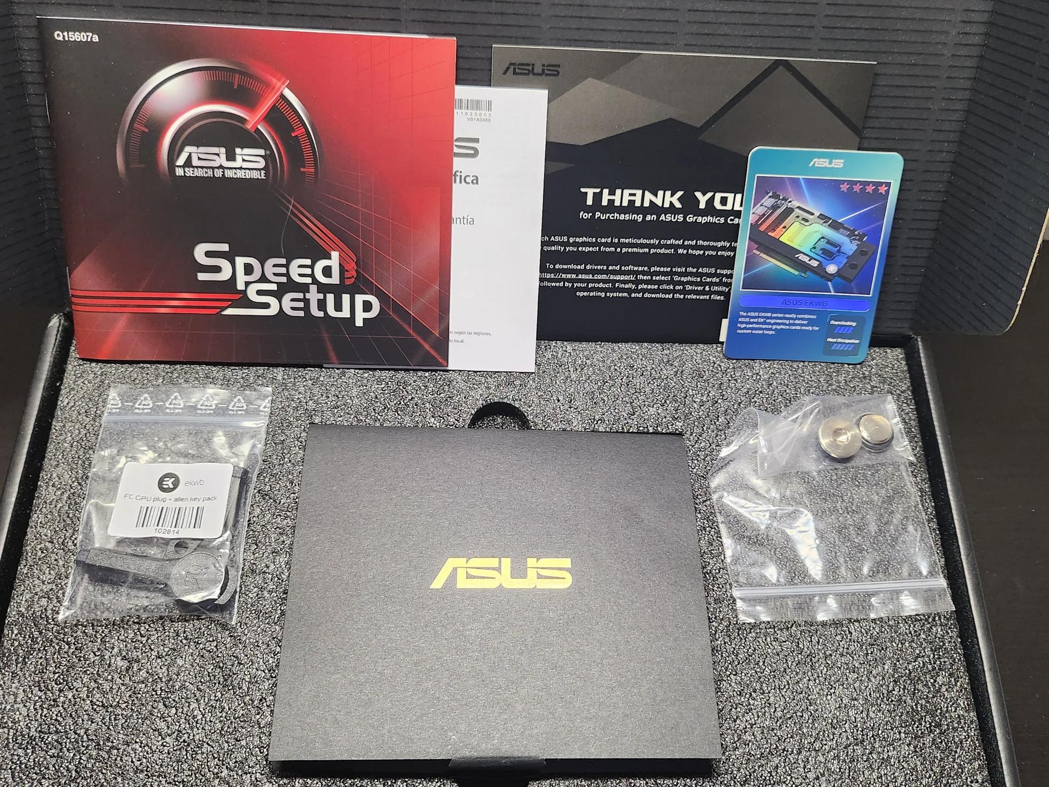 GPU Watercooling Combo: Asus EKWB RTX 3070 8GB + 280mm Radiator + 90° Adapters