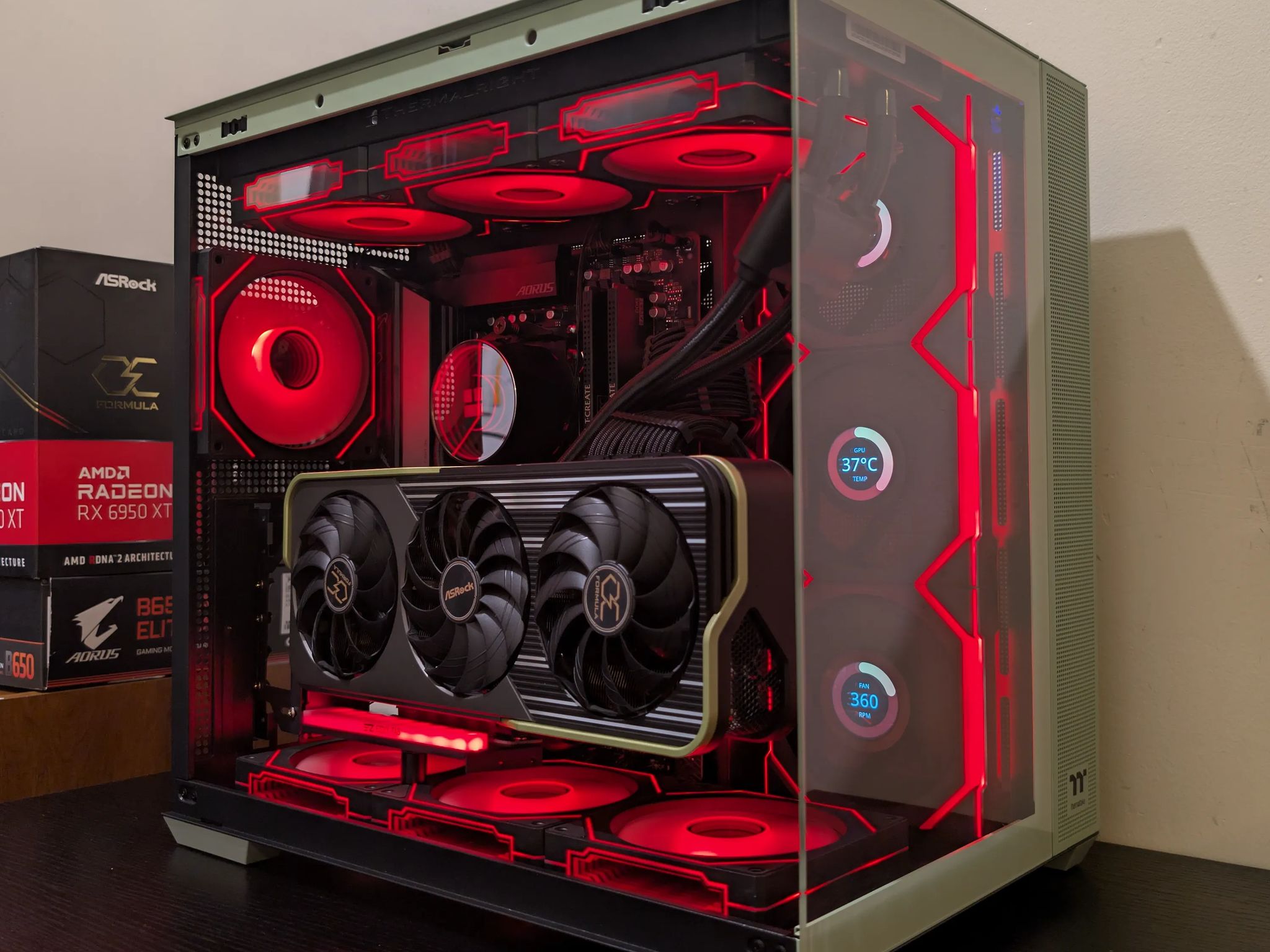 🍵Matcha Green Gaming PC | RX 6950XT | Ryzen 7 7700 | 2TB SSD | 32GB RAM | WiFi 6 & Bluetooth🍵