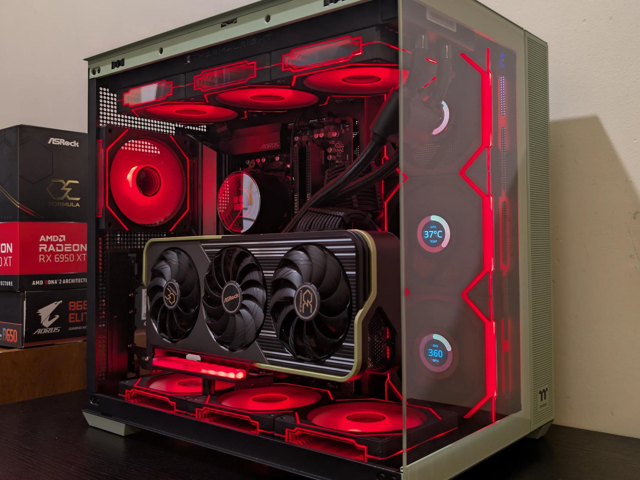🍵Matcha Green Gaming PC | RX 6950XT | Ryzen 7 7700 | 2TB SSD | 32GB RAM | WiFi 6 & Bluetooth🍵