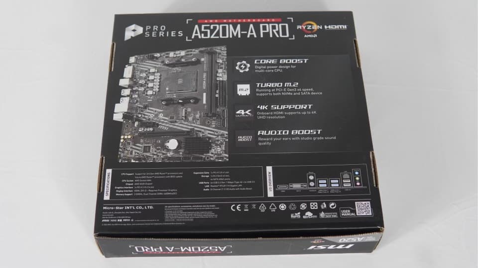 A520m A Pro motherboard