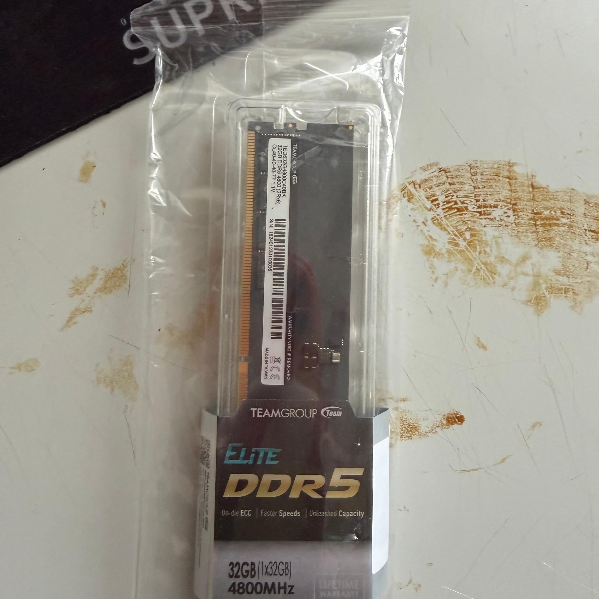 Teamgroup Elite DDR5 32gb 4800MHz Single Stick