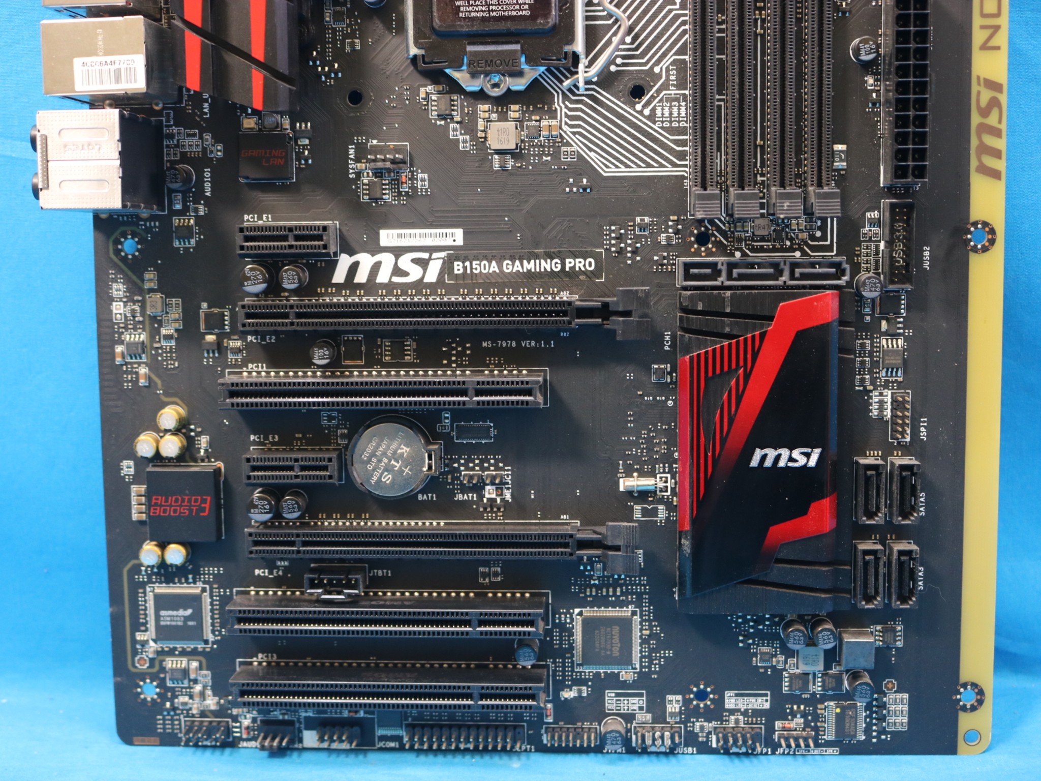 MSI B150A Gaming Pro Intel LGA1151/Socket H4 DDR4 ATX Motherboard & I/O Shield MS-7978