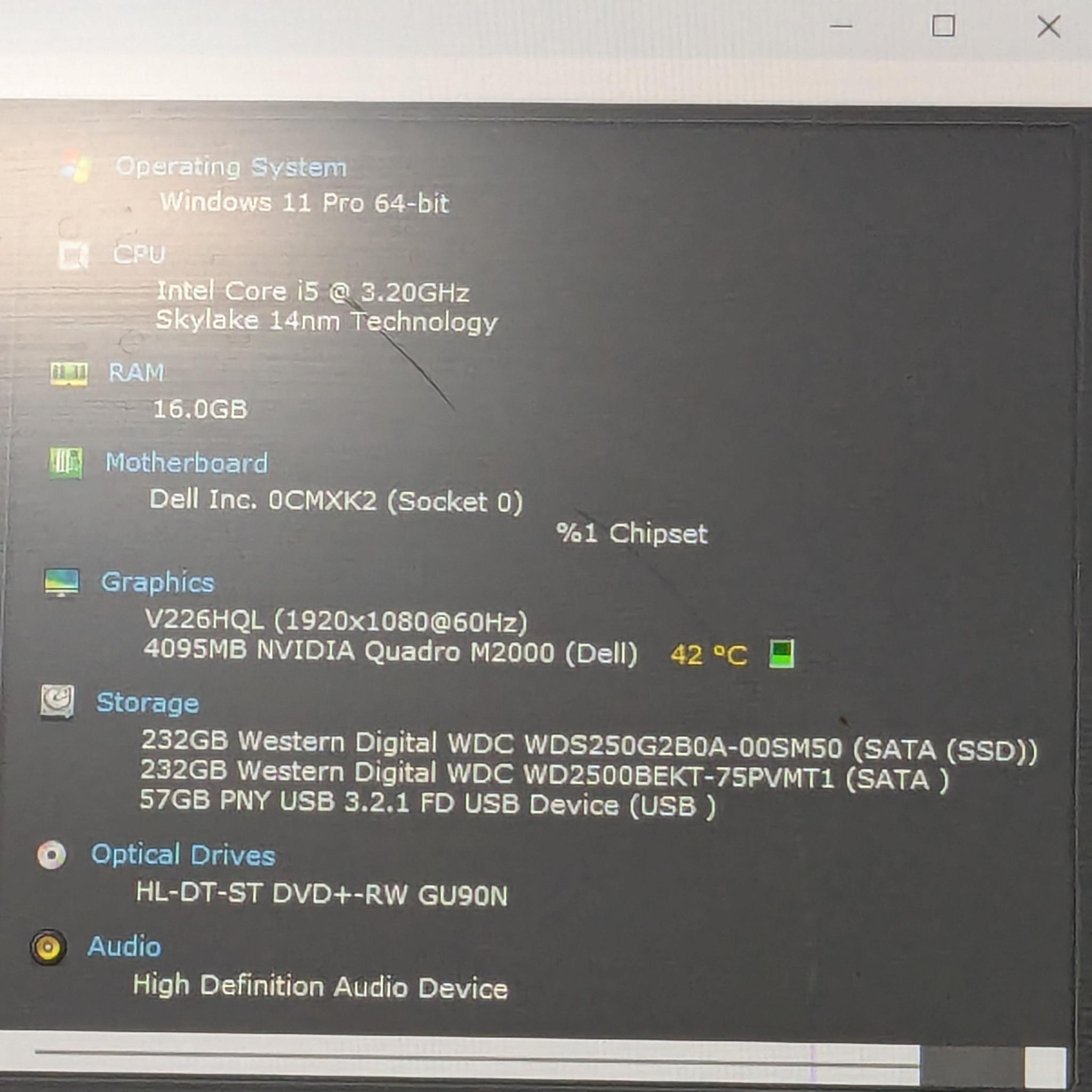 80 FPS Fortnite | Windows 11 | i5-6500, 16GB RAM, 250GB SSD, 4GB Nvidia