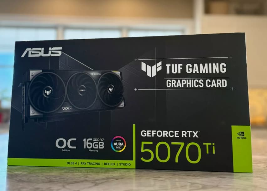 BNIB ASUS RTX 5070 Ti TUF Gaming Overclocked Triple Fan 16GB GDDR7