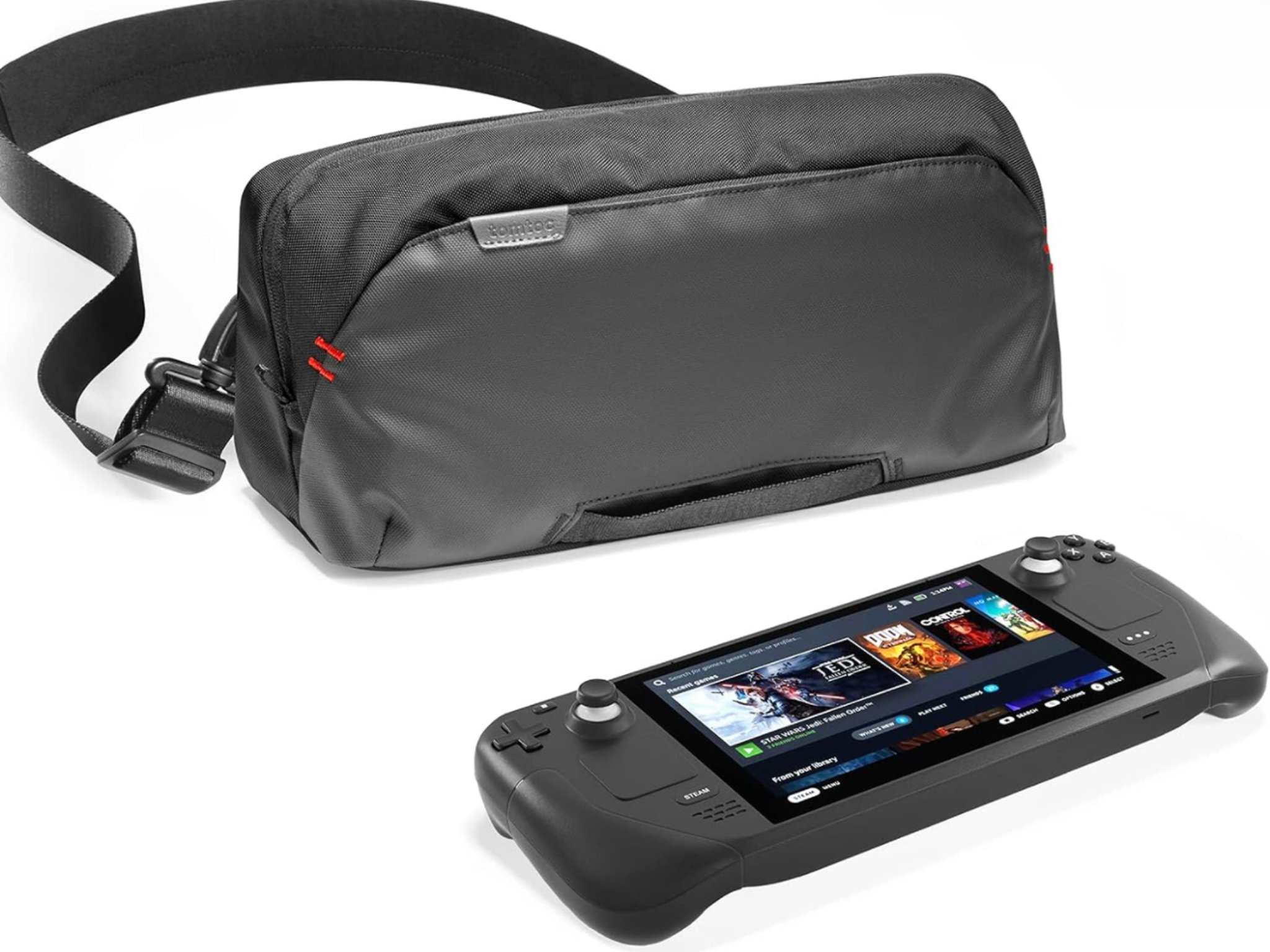tomtoc Carrying Case for Steam Deck/Steam Deck OLED/ASUS ROG Ally, Storage Portable BaG