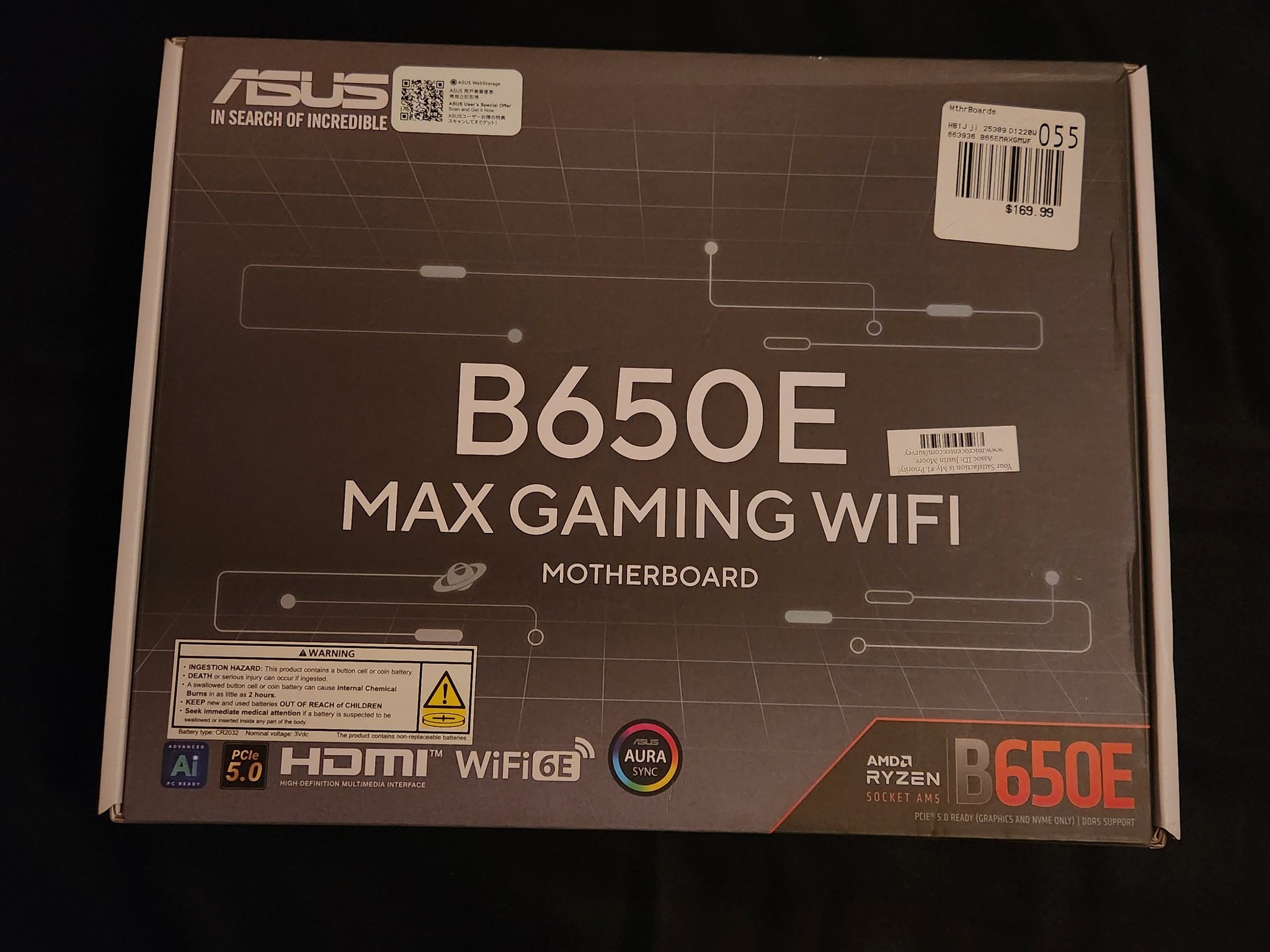 Asus B650E Max Gaming Wifi Cyber Monday!