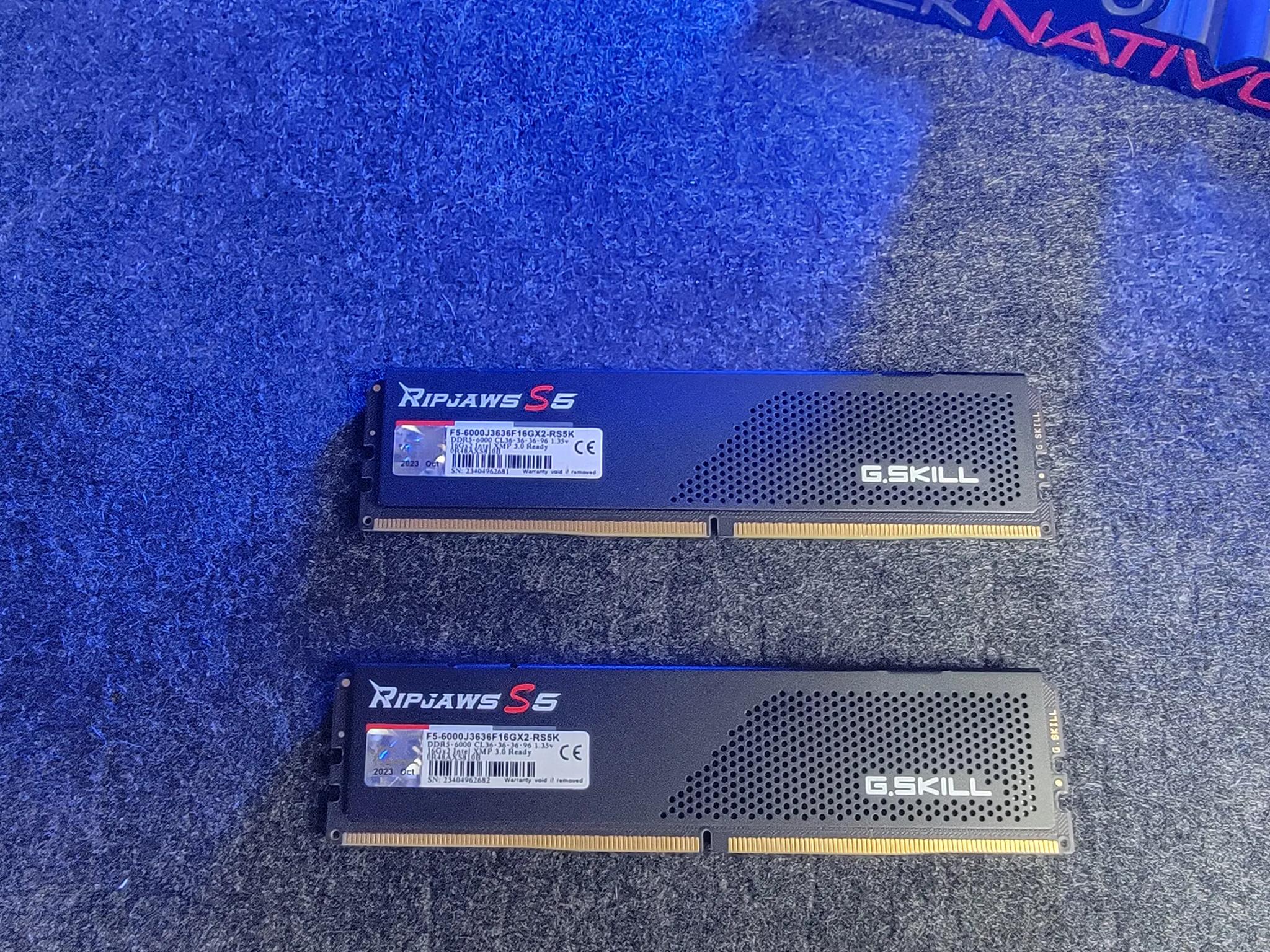 G.Skill Ripjaws S5 32GB (2x16GB) DDR5-6000 XMP 3.0