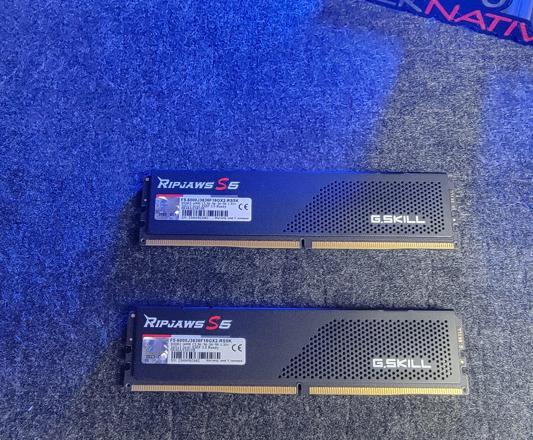 G.Skill Ripjaws S5 32GB (2x16GB) DDR5-6000 XMP 3.0