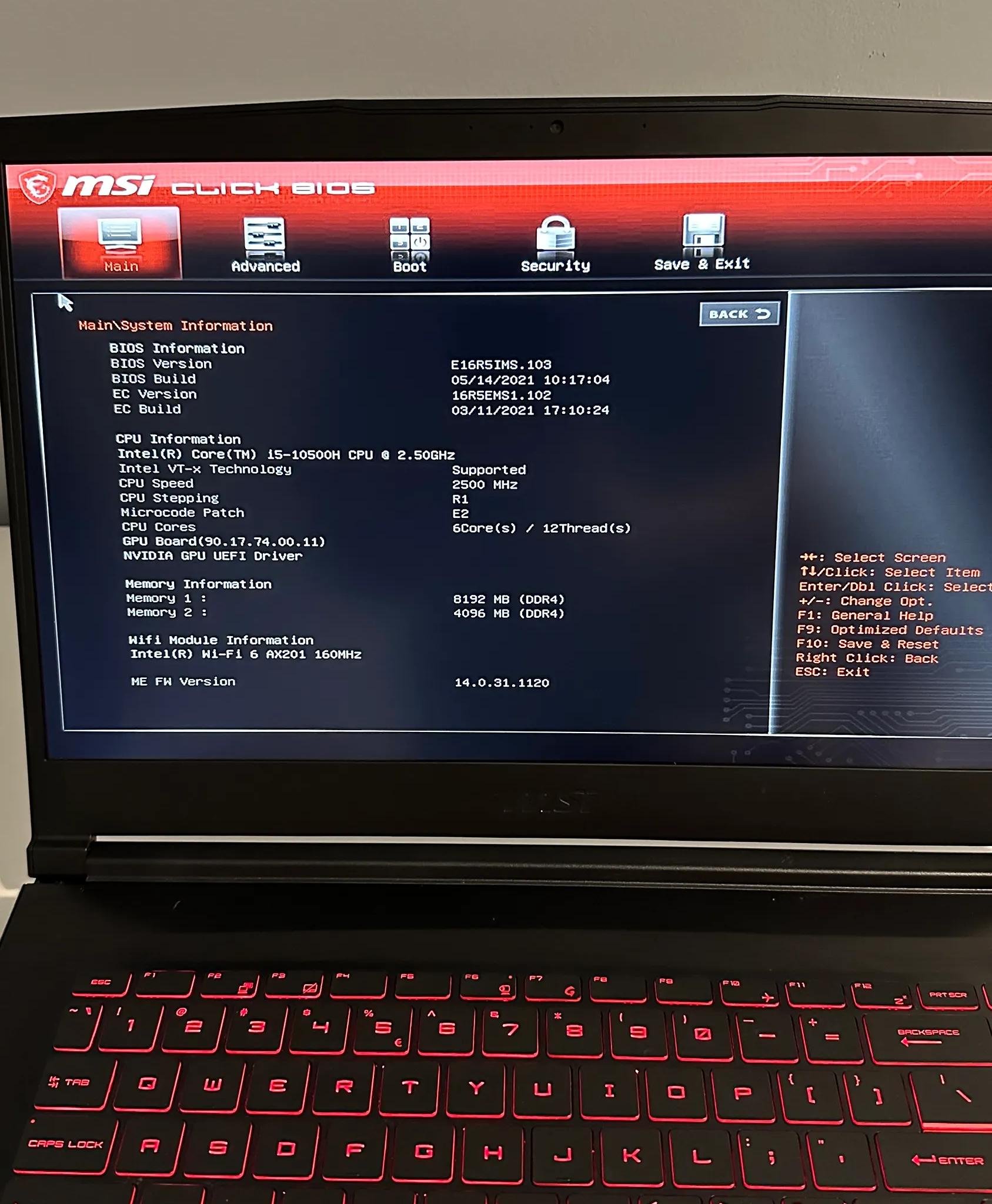 MSI GF63 Thin i5-10500H | GTX 1650 | 12GB Ram | 500GB SSD 15.6in 1080P 60Hz Gaming Laptop