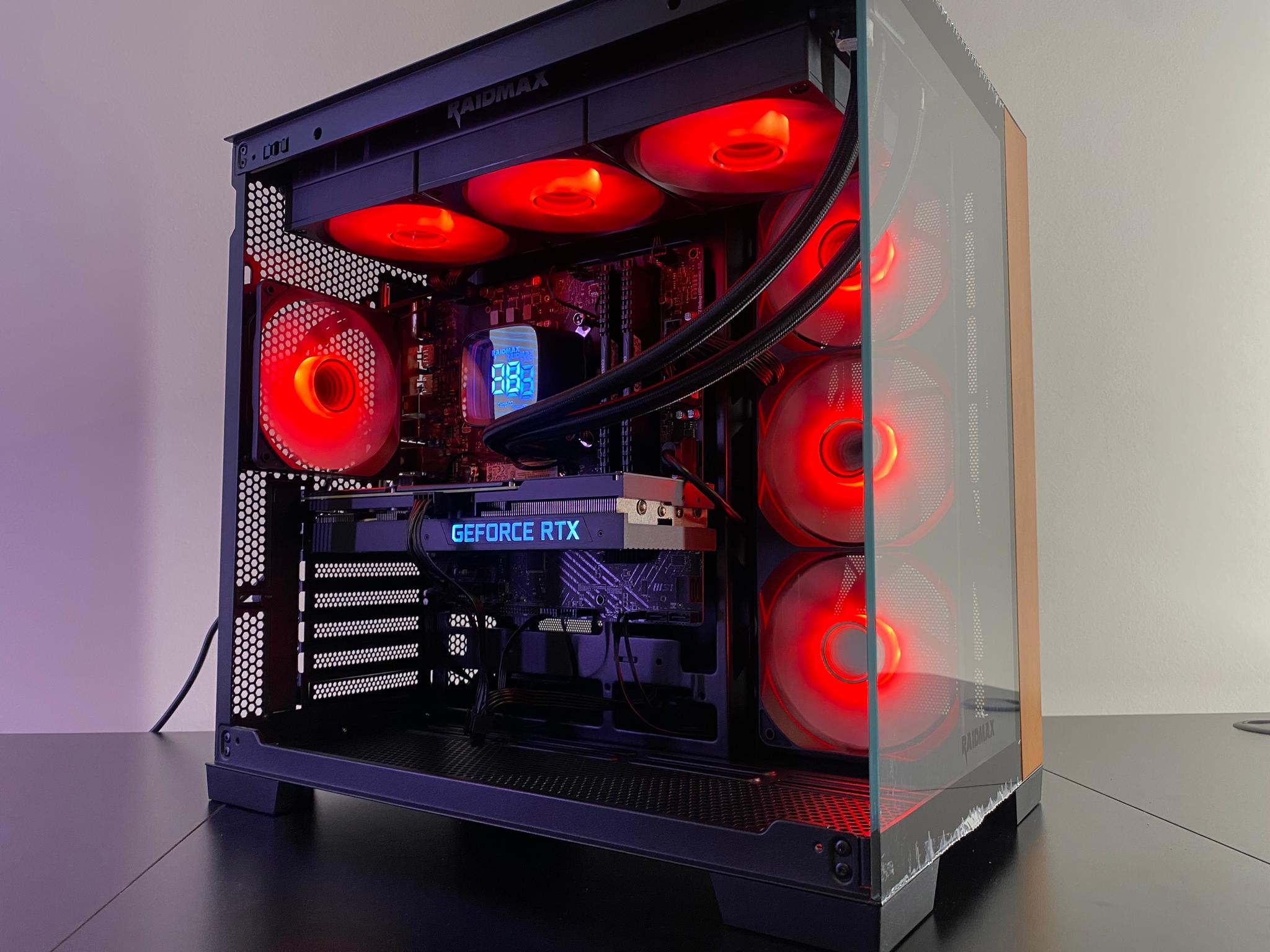 Black RGB Gaming PC | RTX 3070 8GB | Intel Core i7-12700 | 32GB DDR4 | 1TB NVMe SSD | 360mm Liquid C