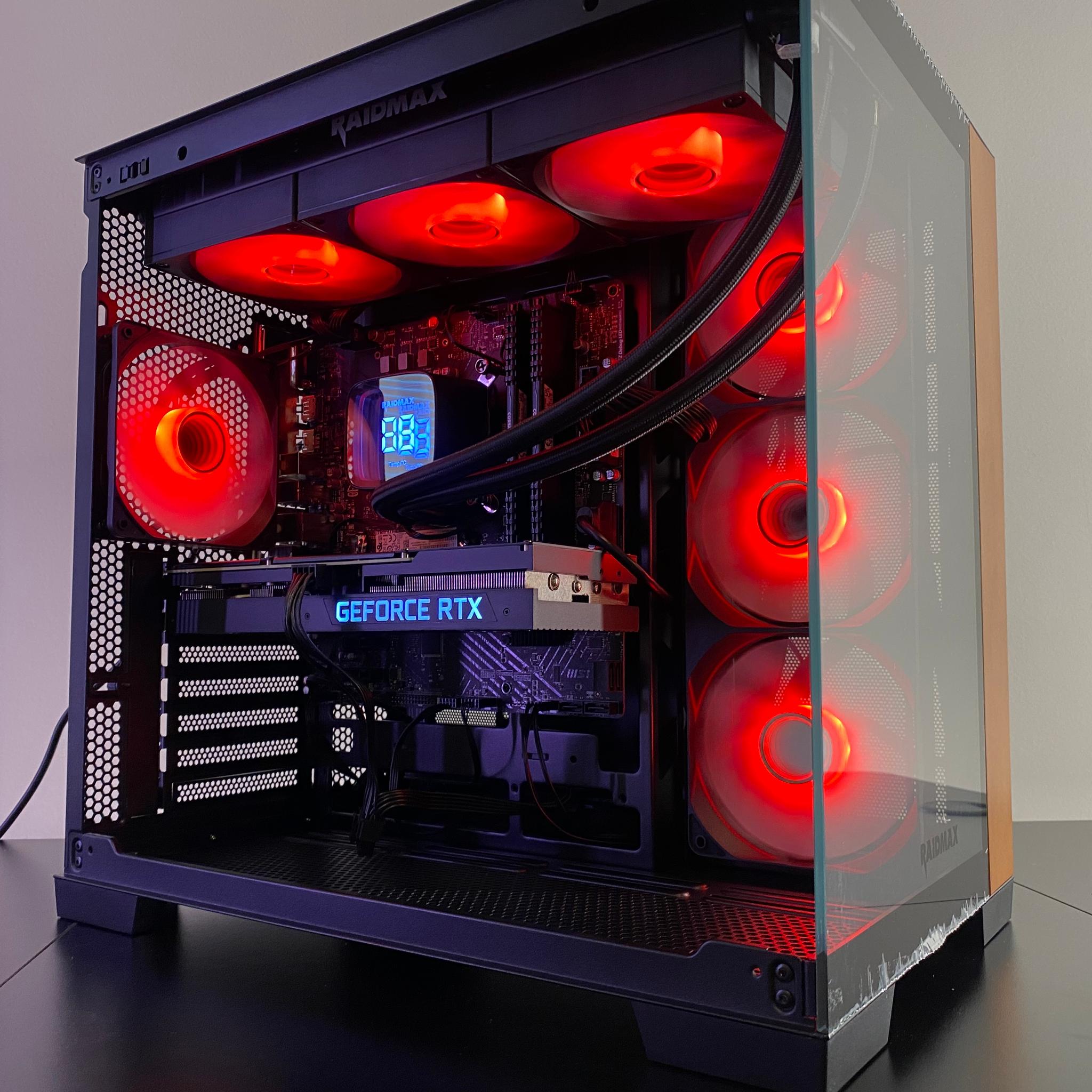 Black RGB Gaming PC | RTX 3070 8GB | Intel Core i7-12700 | 32GB DDR4 | 1TB NVMe SSD | 360mm Liquid C