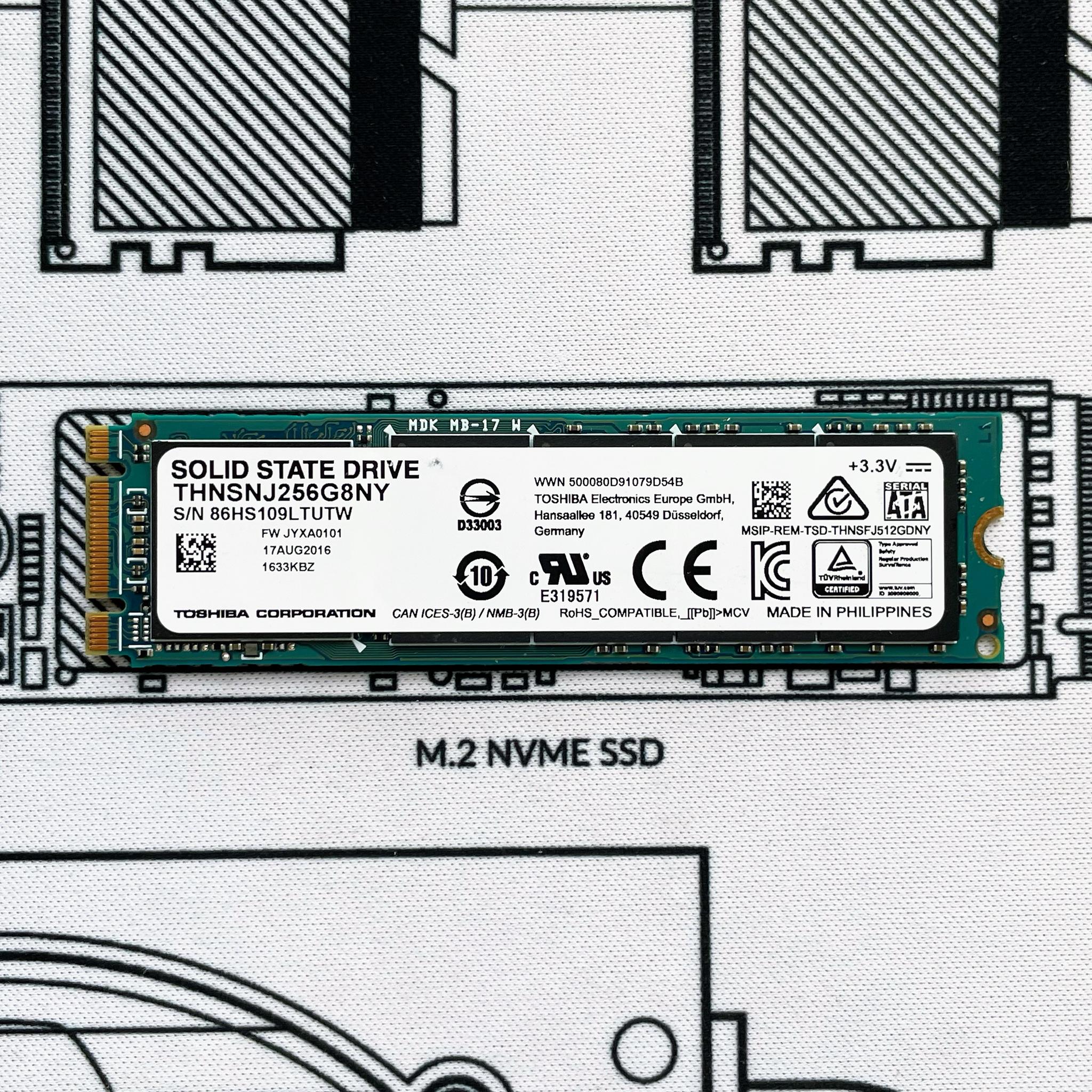 Toshiba HG6 256GB SATA 6Gb/s PCIe 2280 Internal M.2 SSD