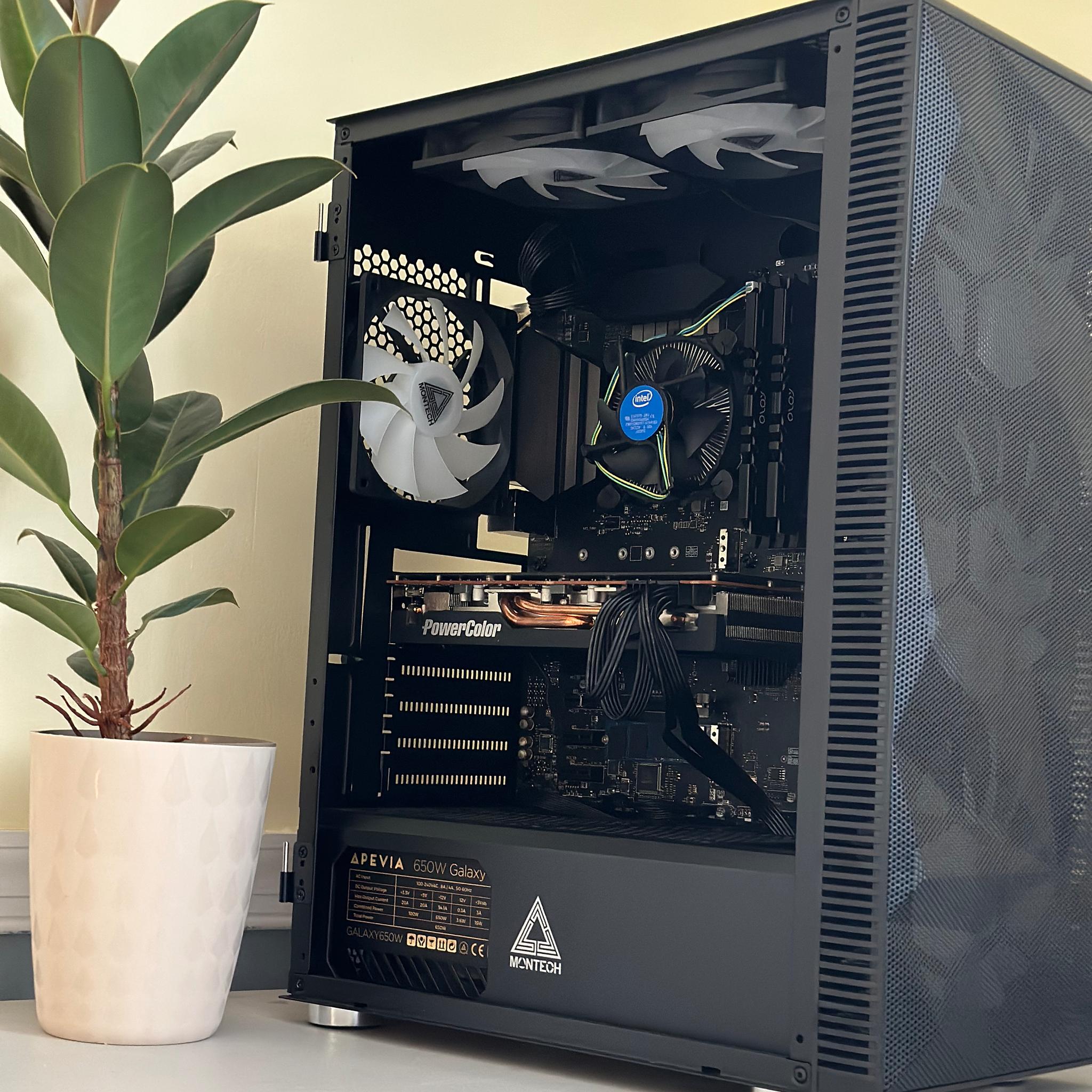 🌈Rainbow Warrior🥷||Custom Gaming PC With Intel i3 10100F and RX 5700 XT