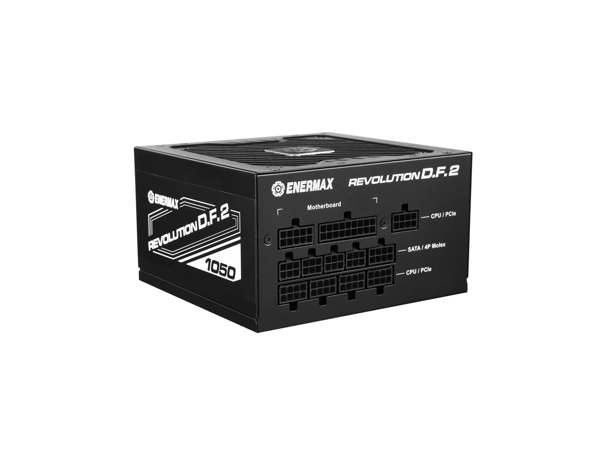 Enermax Revolution D.F. 2 ATX 3.0 & PCIe 5.0 Compliant 80+ Gold 1050W Full Modular Power Supply