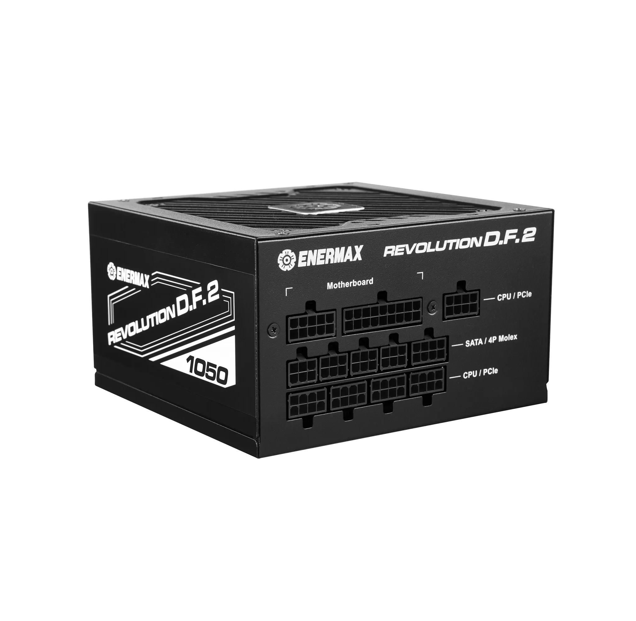 Enermax Revolution D.F. 2 ATX 3.0 & PCIe 5.0 Compliant 80+ Gold 1050W Full Modular Power Supply