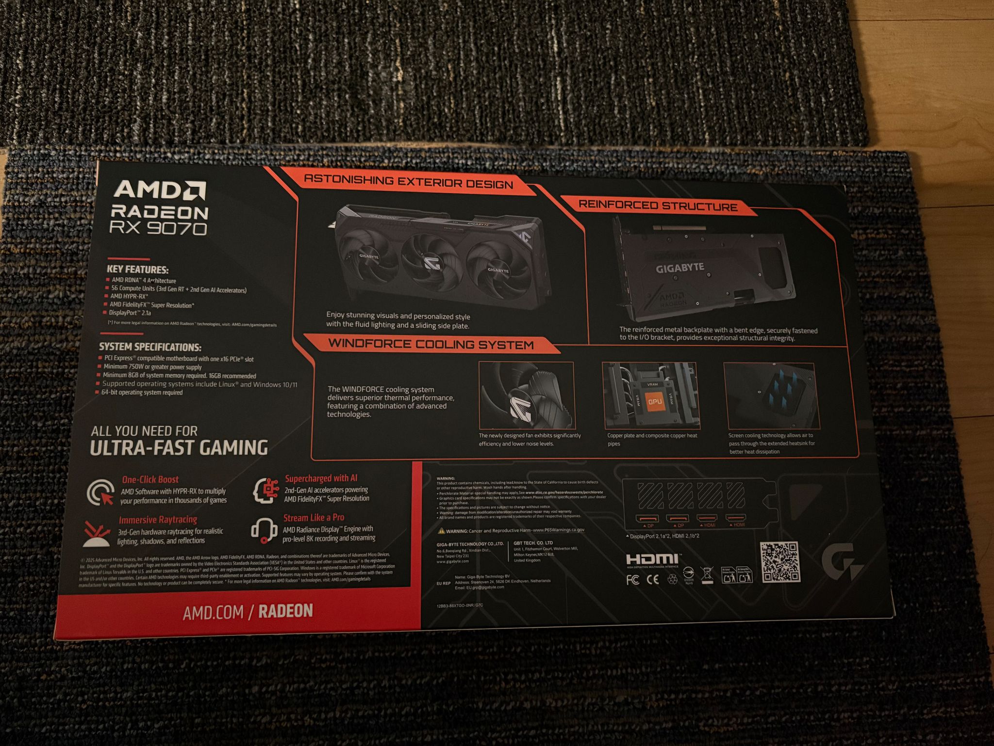 GIGABYTE Gaming Radeon RX 9070 16GB OC