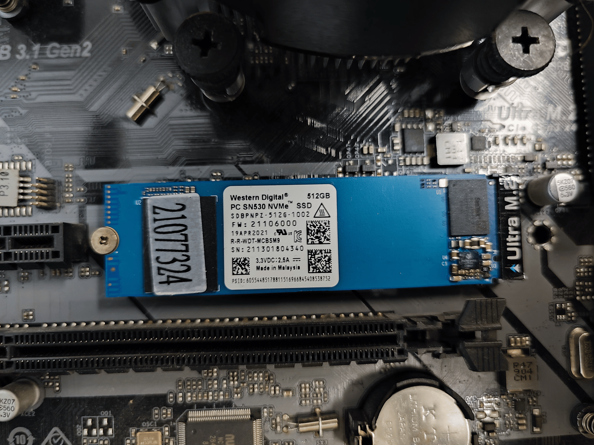 ASRock B450M Pro4 mATX | Ryzen 3600 | WD Blue SN530 512GB NVME SSD