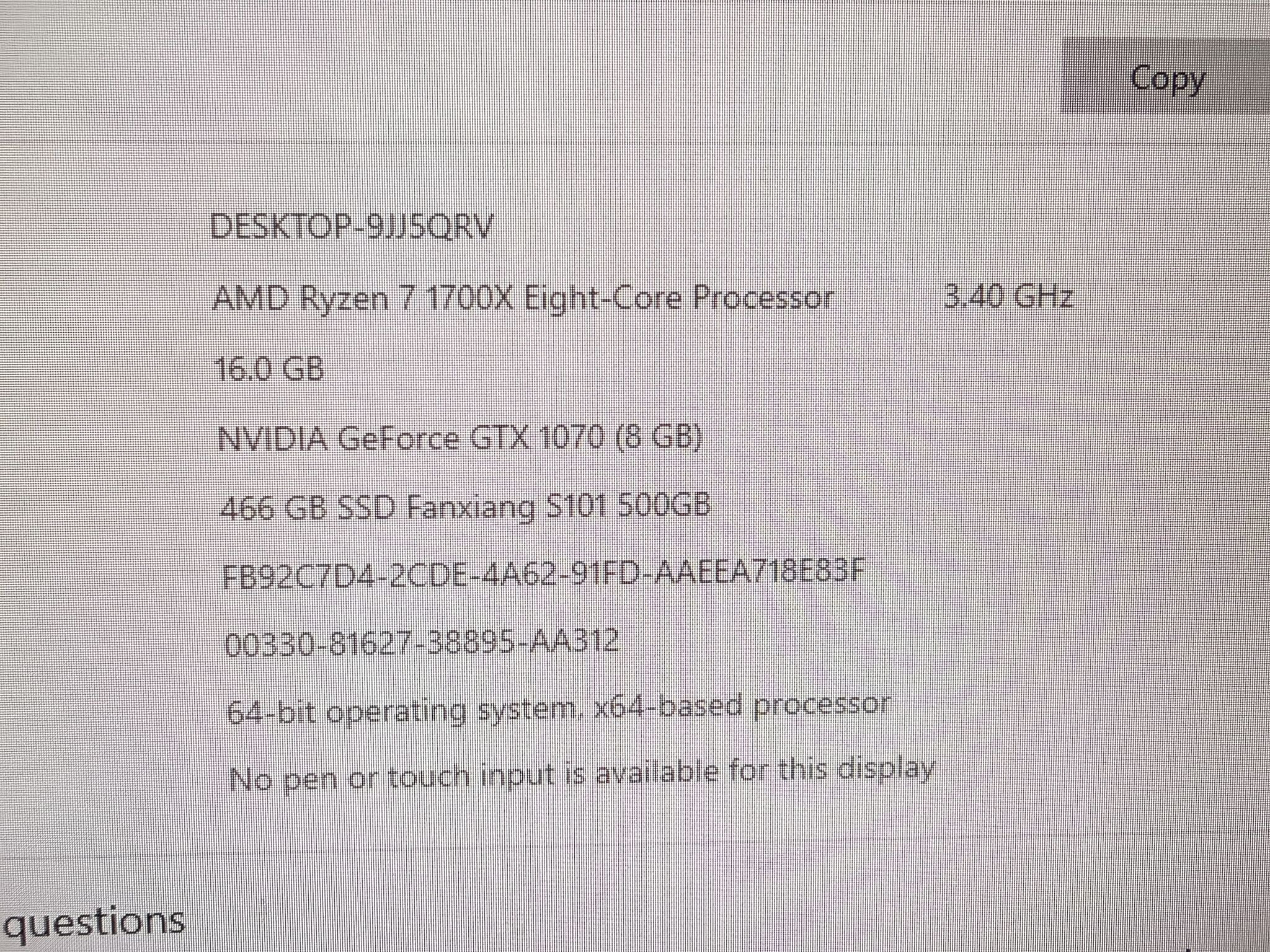 Custom Gaming PC - Freshly Built W/Win 10 Pro ready for Win 11
