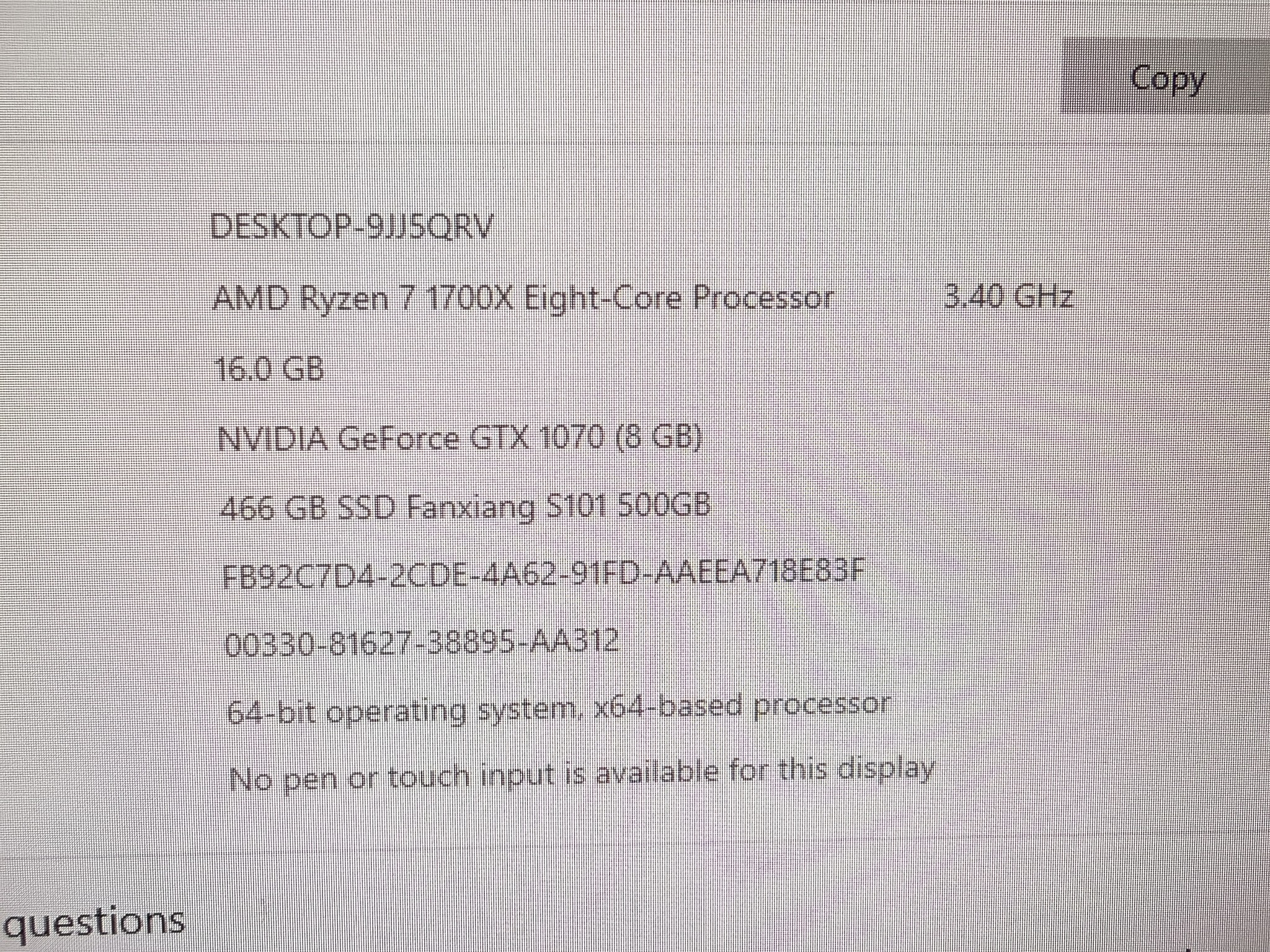 Custom Gaming PC - Freshly Built W/Win 10 Pro ready for Win 11