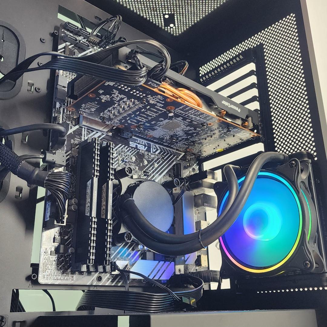 Gaming PC i7-11700F 16GB RAM 500GB SSD RX 6700 10GB Windows 11 Computer