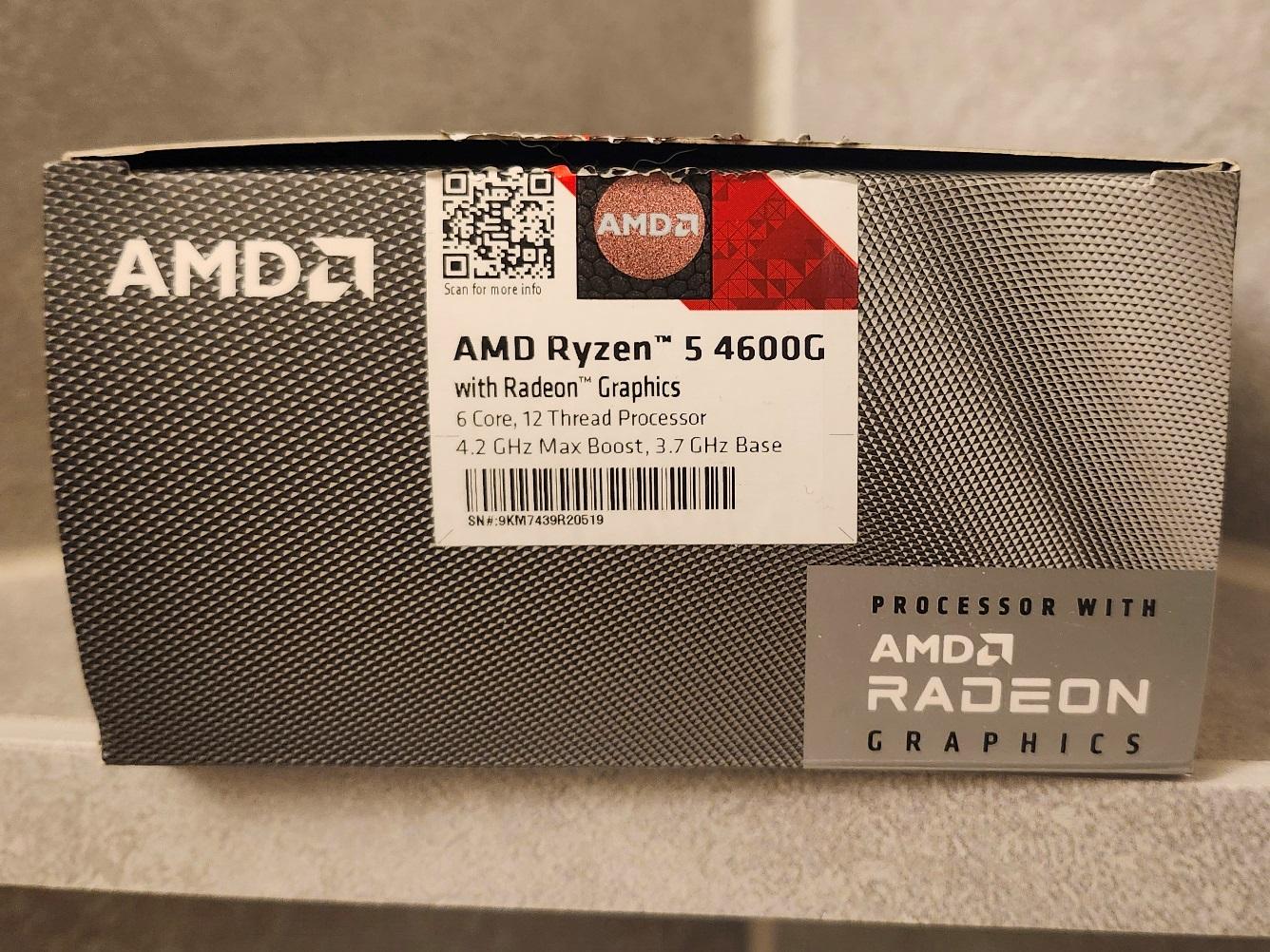 Ryzen 5 4600g Processer with AMD Wraith Stealth Heat sync