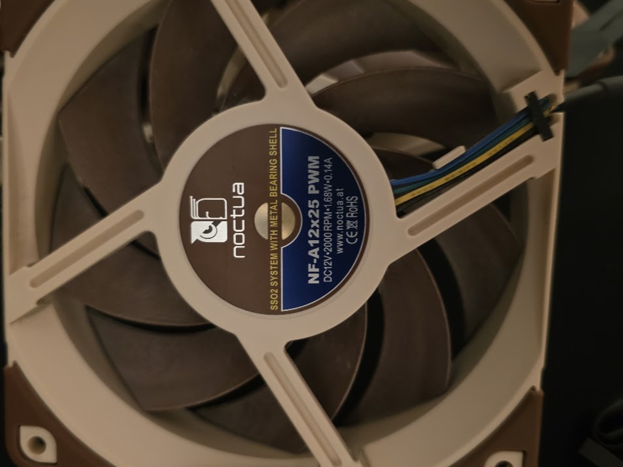 3X Noctua NF-A12x25 PWM, Premium Quiet Fan, 4-Pin (120mm, Brown)