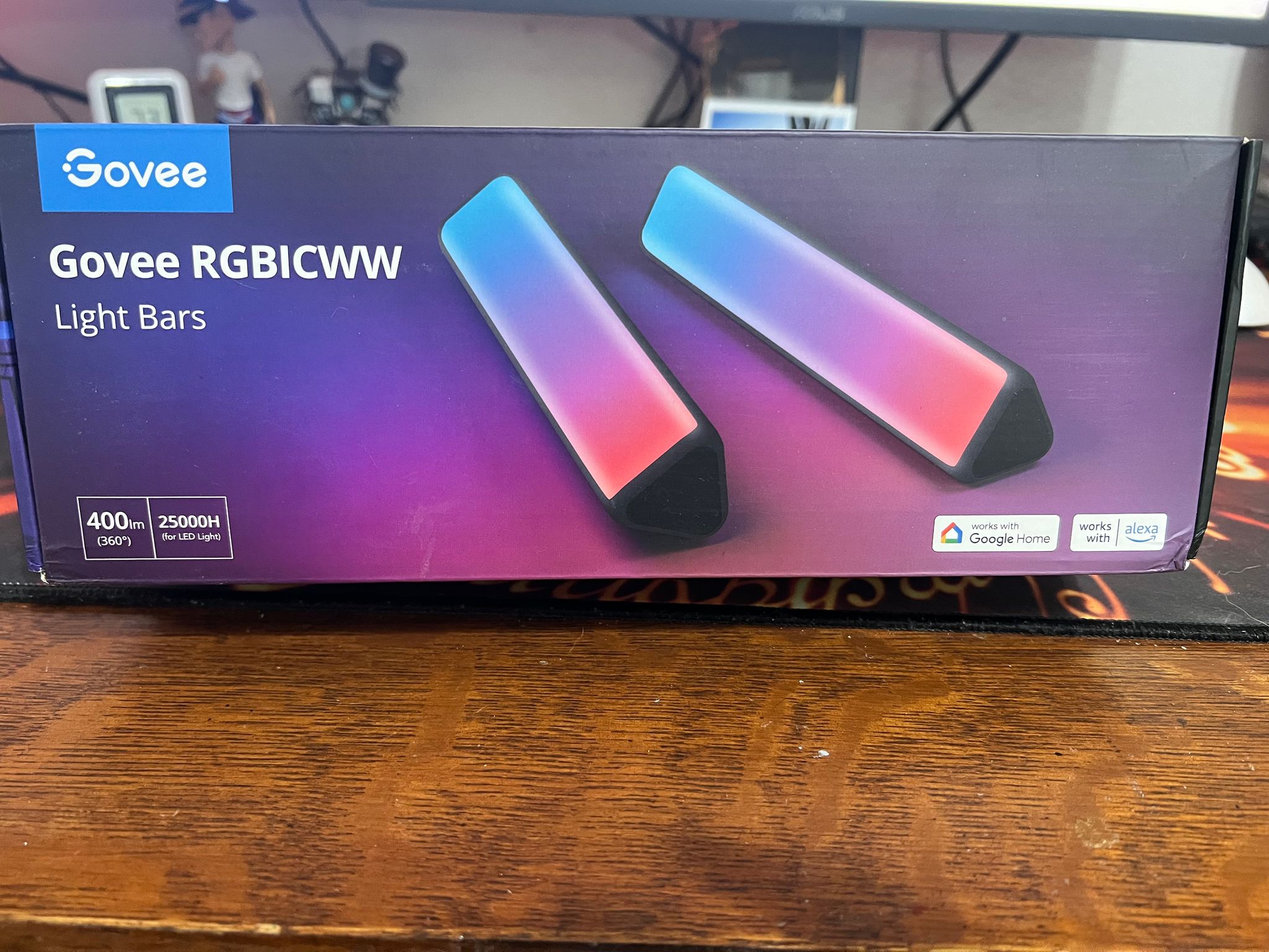 Two Govee RGBICWW Light Bars