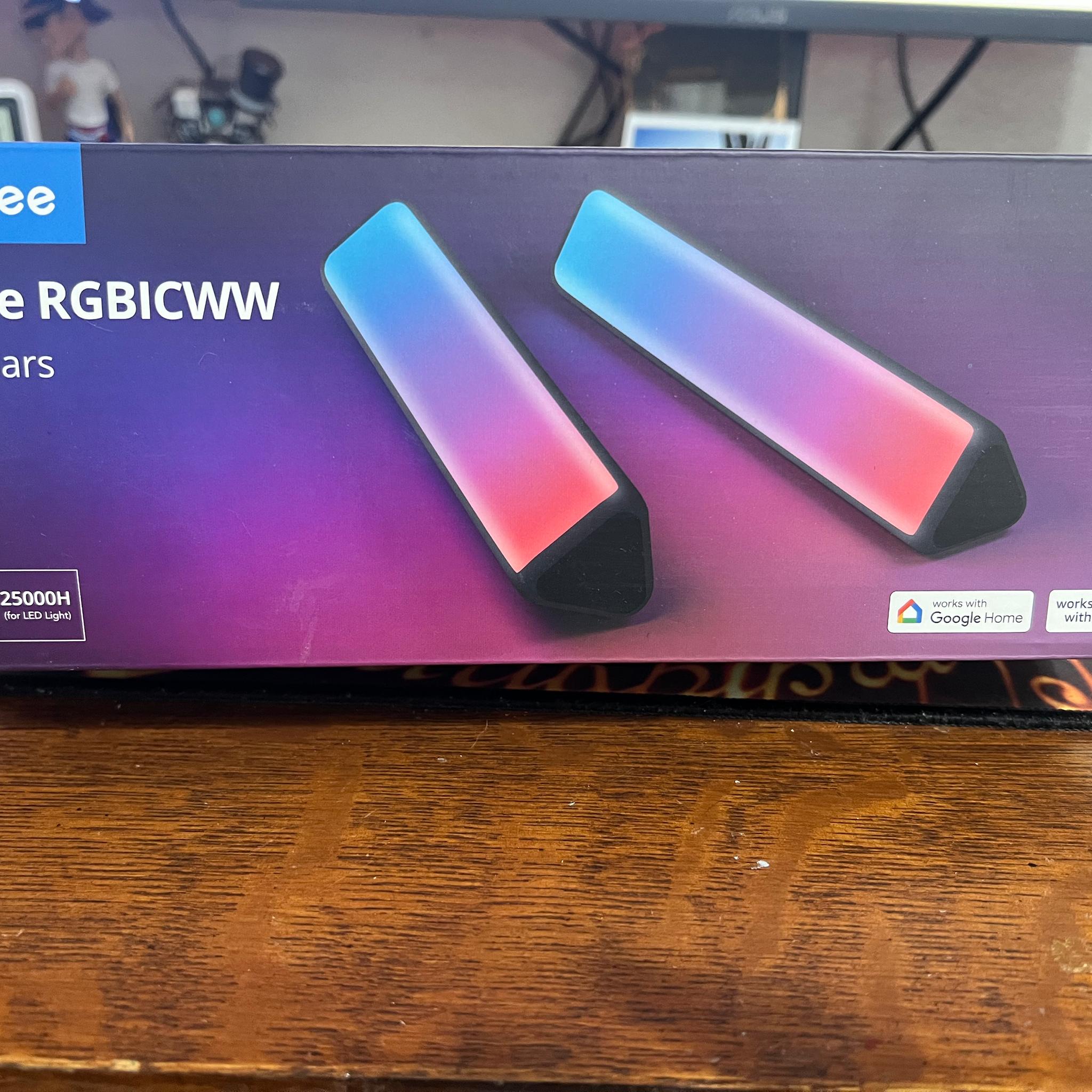 Two Govee RGBICWW Light Bars