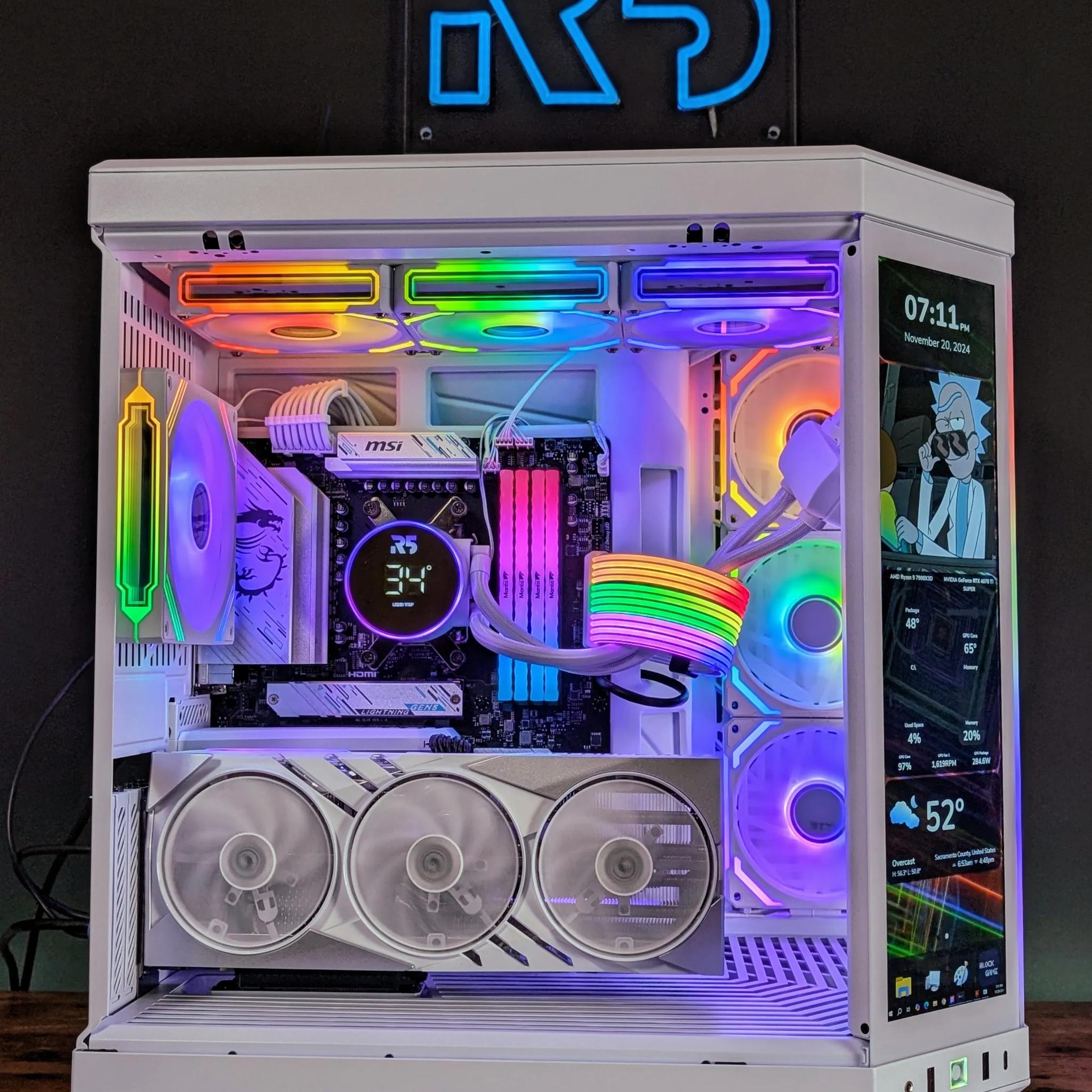 RTX 4070ti Super // Ryzen 9 7900x3D // 32GB DDR5 // 2TB Samsung 990 Pro // WiFi - Hyte Y70 Infinite!