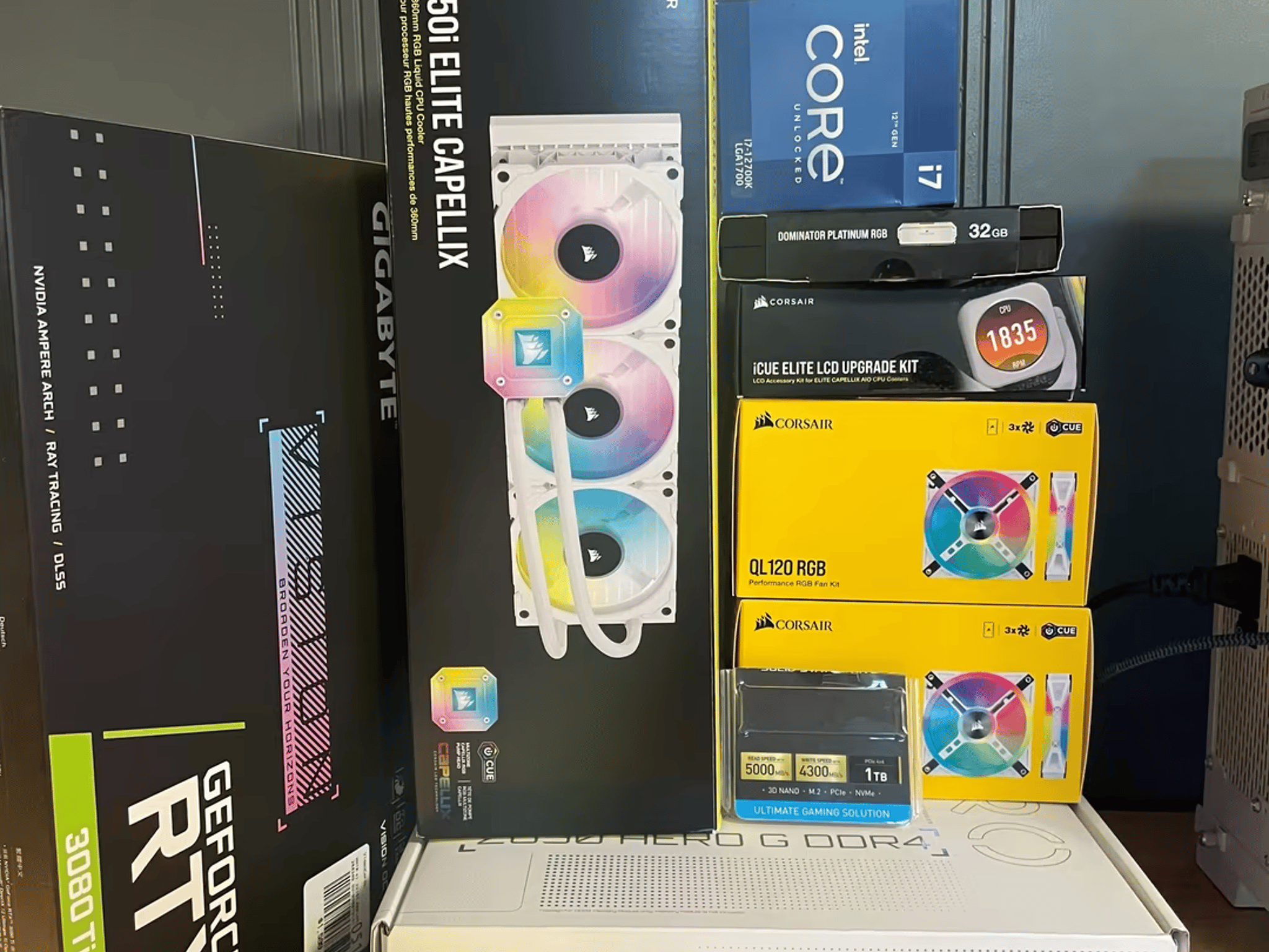 Custom High End PC - Intel 12700K, RTX 3080 Ti, 32GB RAM, 1TB Gen4 SSD, Lian Li, Corsair