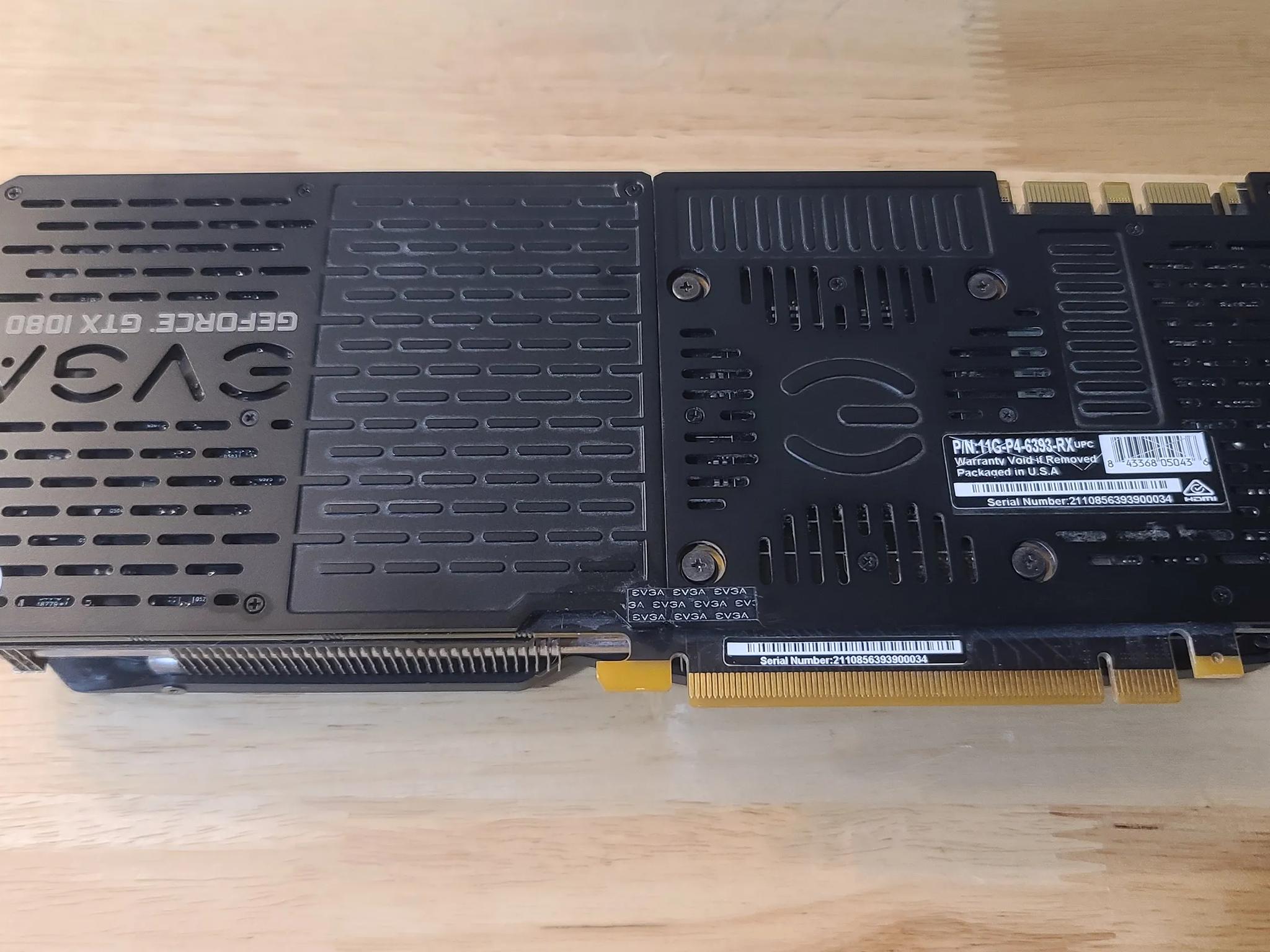 EVGA GTX 1080ti Black Edition 11GB VRAM GPU